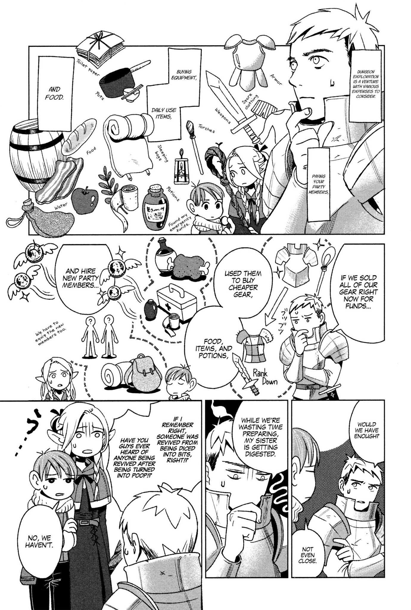 Dungeon Meshi Chapter 1 page 13 - Chapter 1: Hotpot