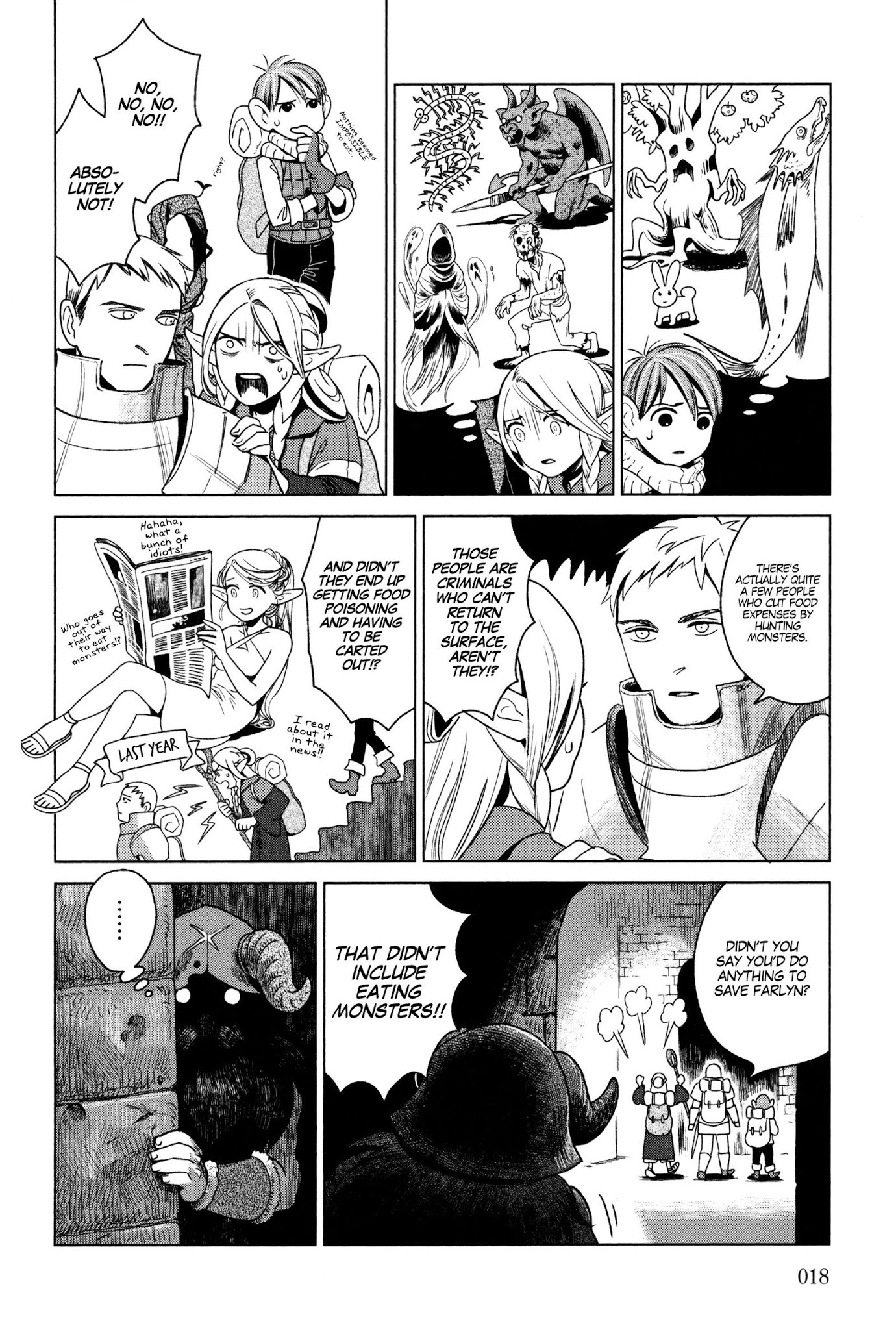 Dungeon Meshi Chapter 1 page 18 - Chapter 1: Hotpot