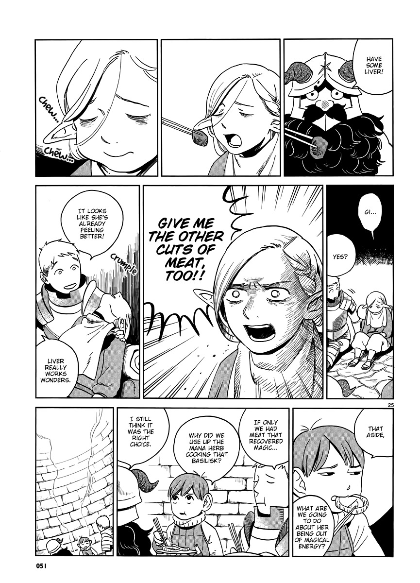 Dungeon Meshi Chapter 18 page 25 - Chapter 18: Grilling