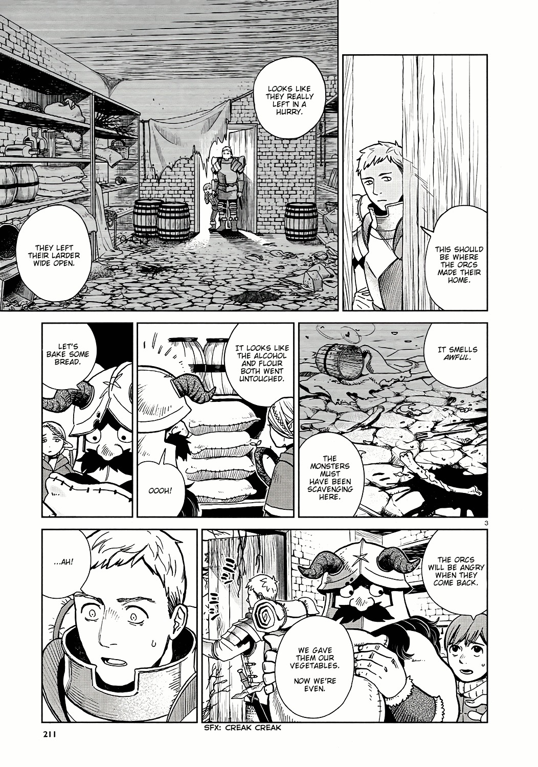 Dungeon Meshi Chapter 23 page 3 - Chapter 23: Red Dragon