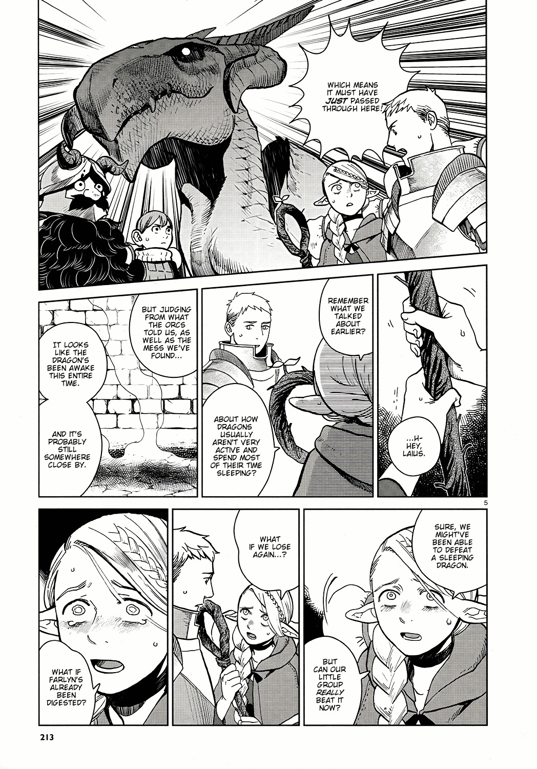 Dungeon Meshi Chapter 23 page 5 - Chapter 23: Red Dragon
