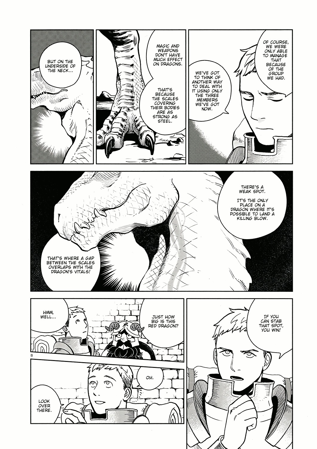 Dungeon Meshi Chapter 23 page 8 - Chapter 23: Red Dragon