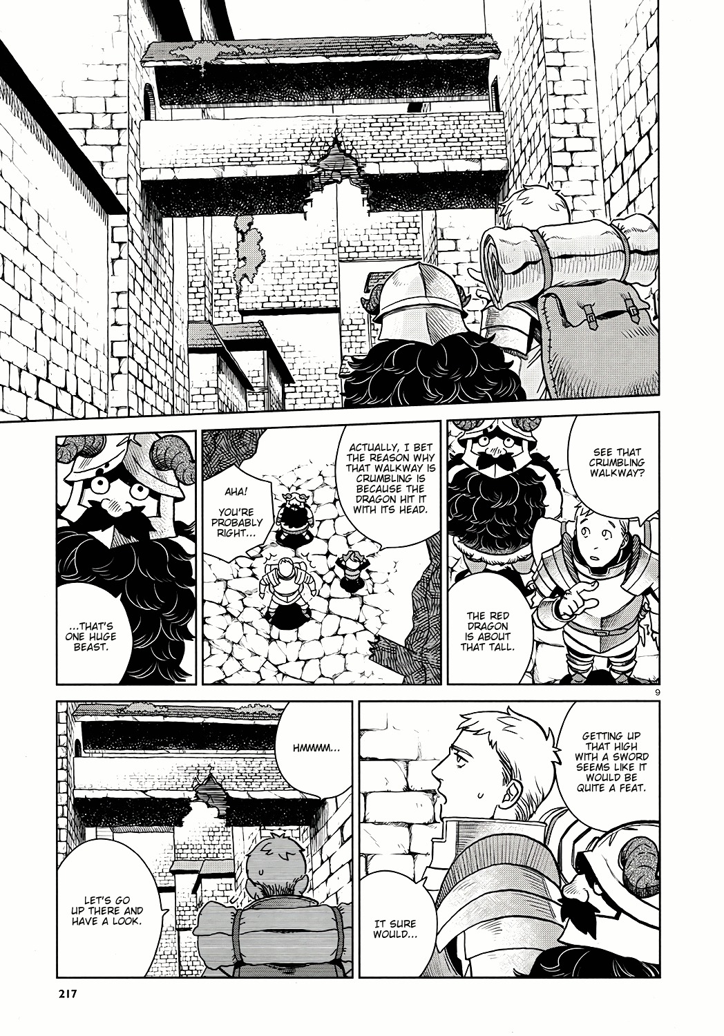 Dungeon Meshi Chapter 23 page 9 - Chapter 23: Red Dragon