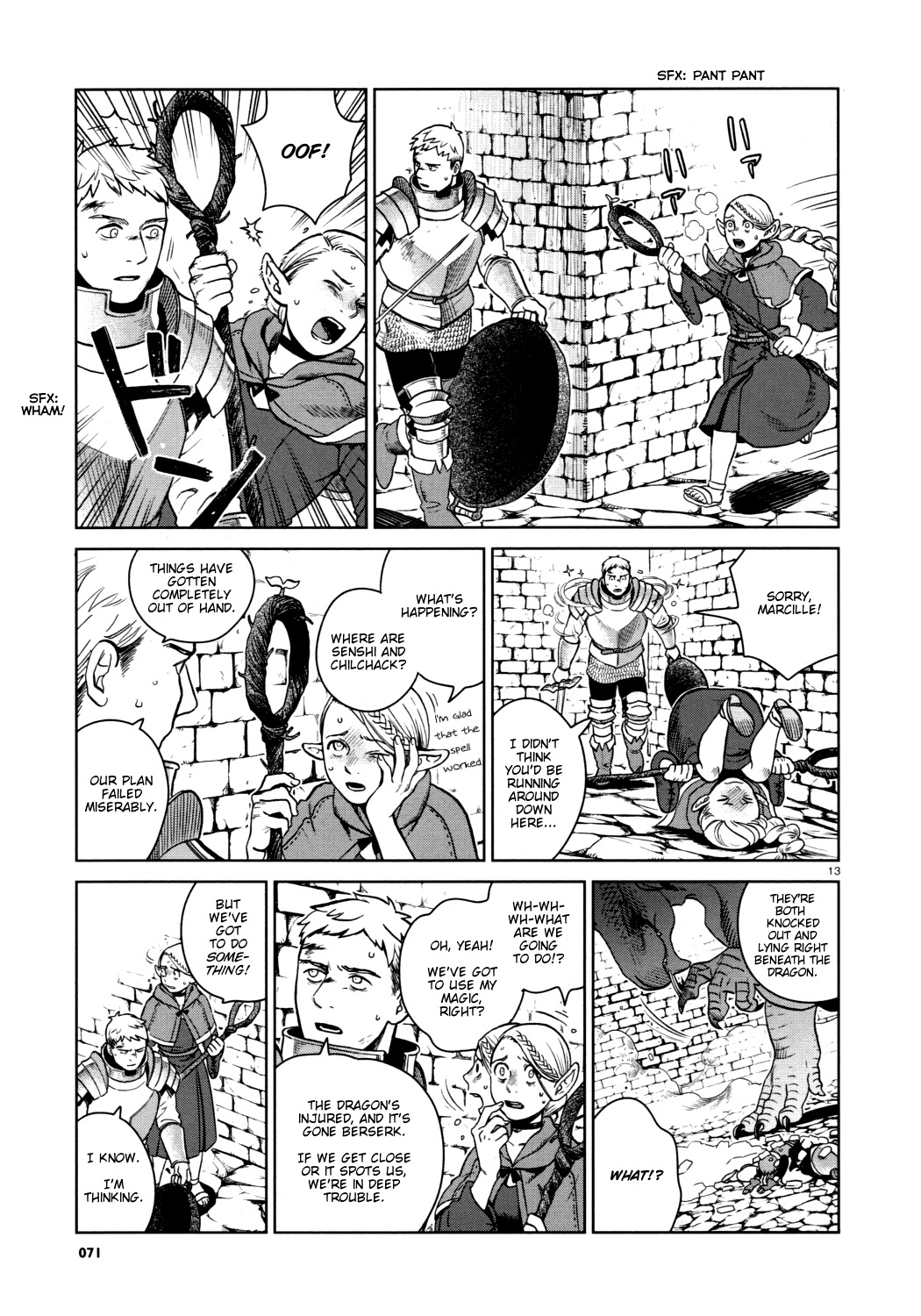 Dungeon Meshi Chapter 25 page 13 - Chapter 25: Red Dragon III