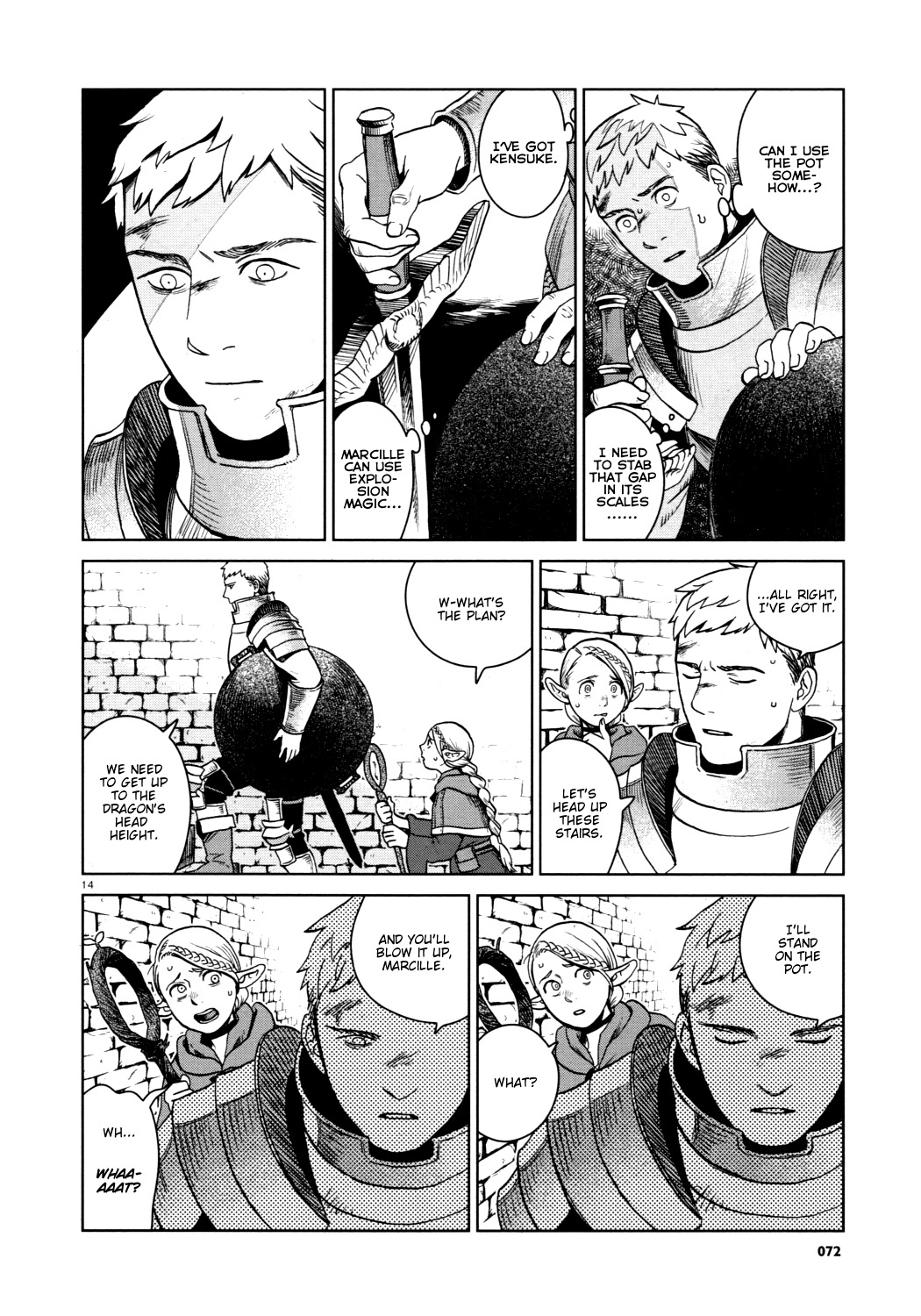 Dungeon Meshi Chapter 25 page 14 - Chapter 25: Red Dragon III