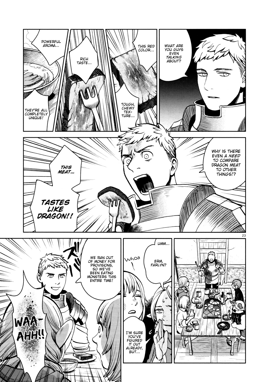 Dungeon Meshi Chapter 28 page 23 - Chapter 28: Red Dragon VI