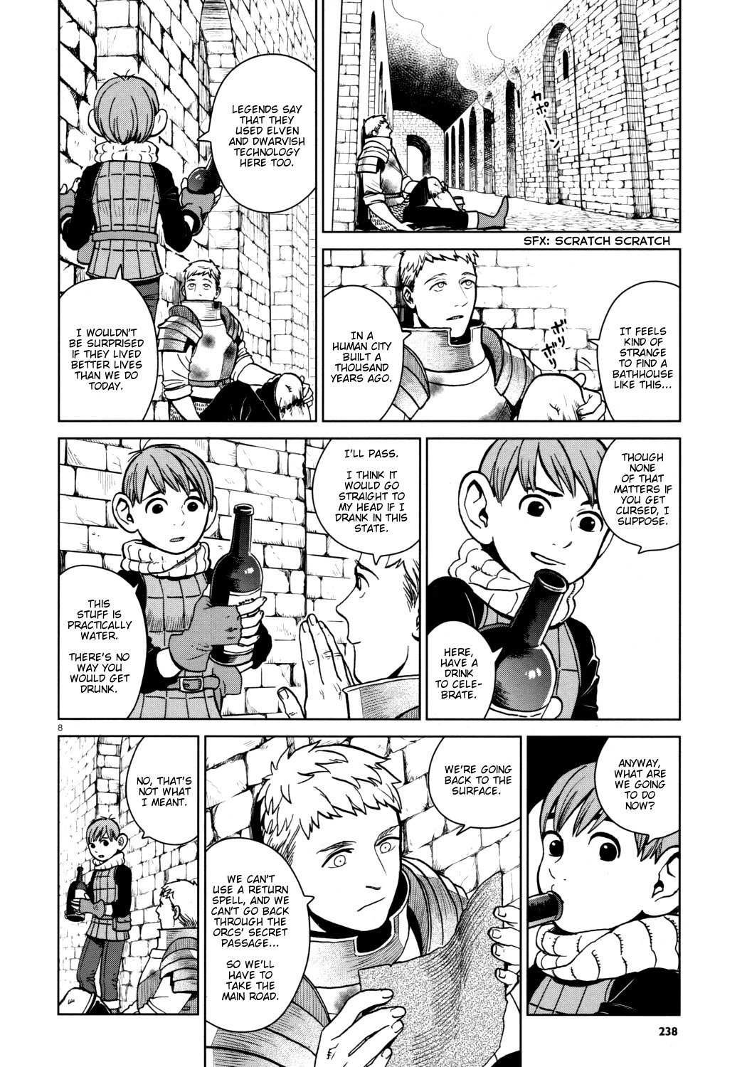 Dungeon Meshi Chapter 28 page 8 - Chapter 28: Red Dragon VI