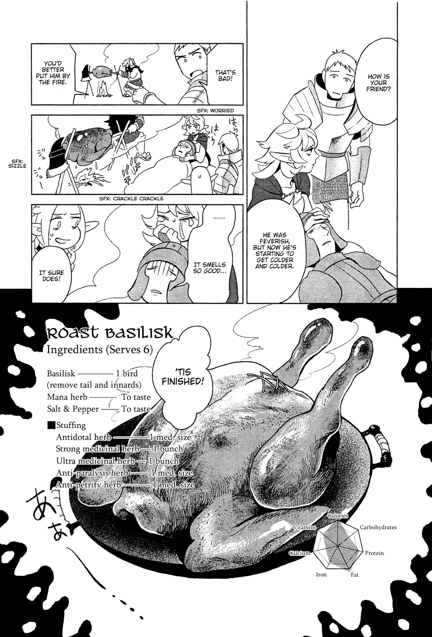 Dungeon Meshi Chapter 3 page 19 - Chapter 3: Roast Basilisk