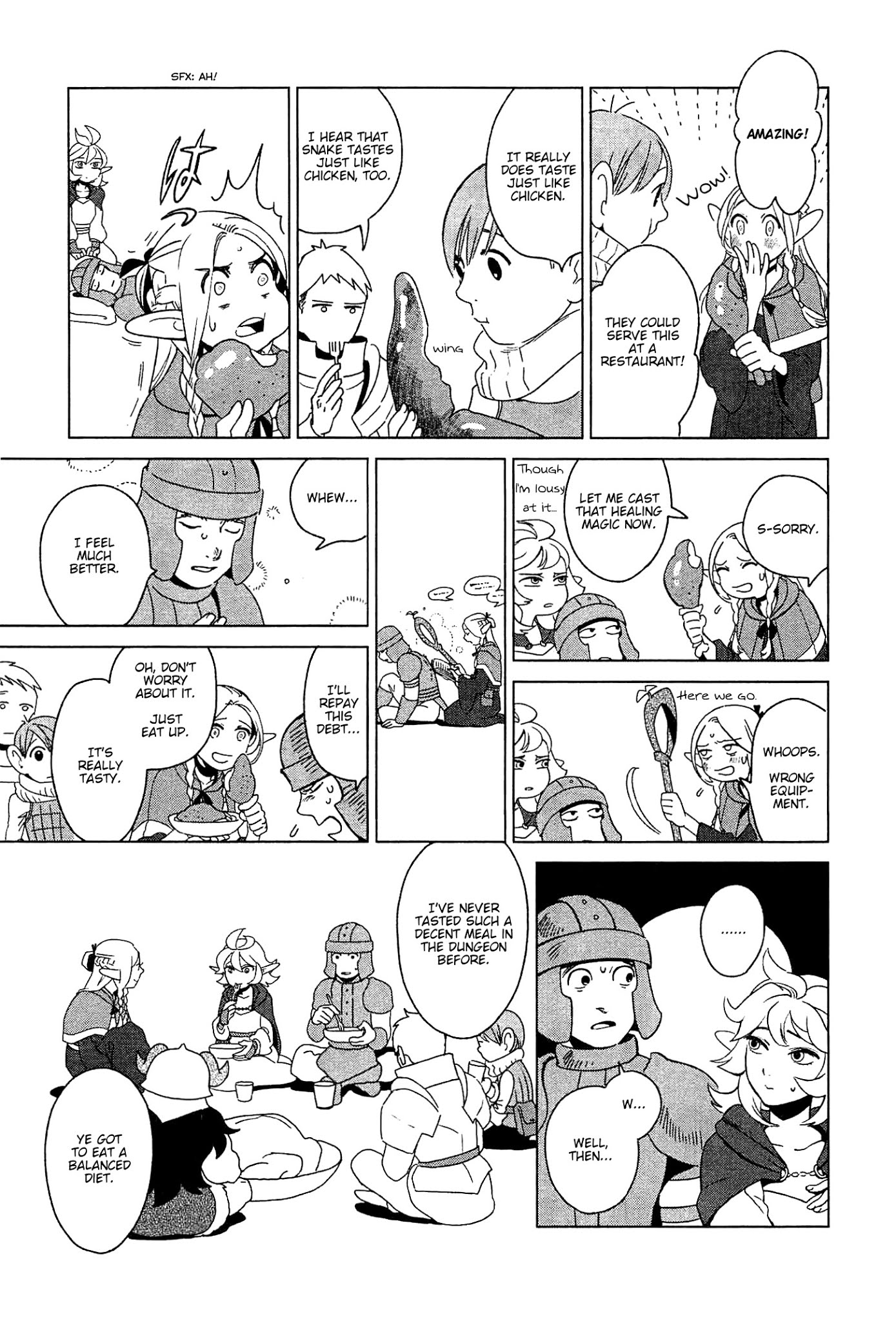 Dungeon Meshi Chapter 3 page 21 - Chapter 3: Roast Basilisk