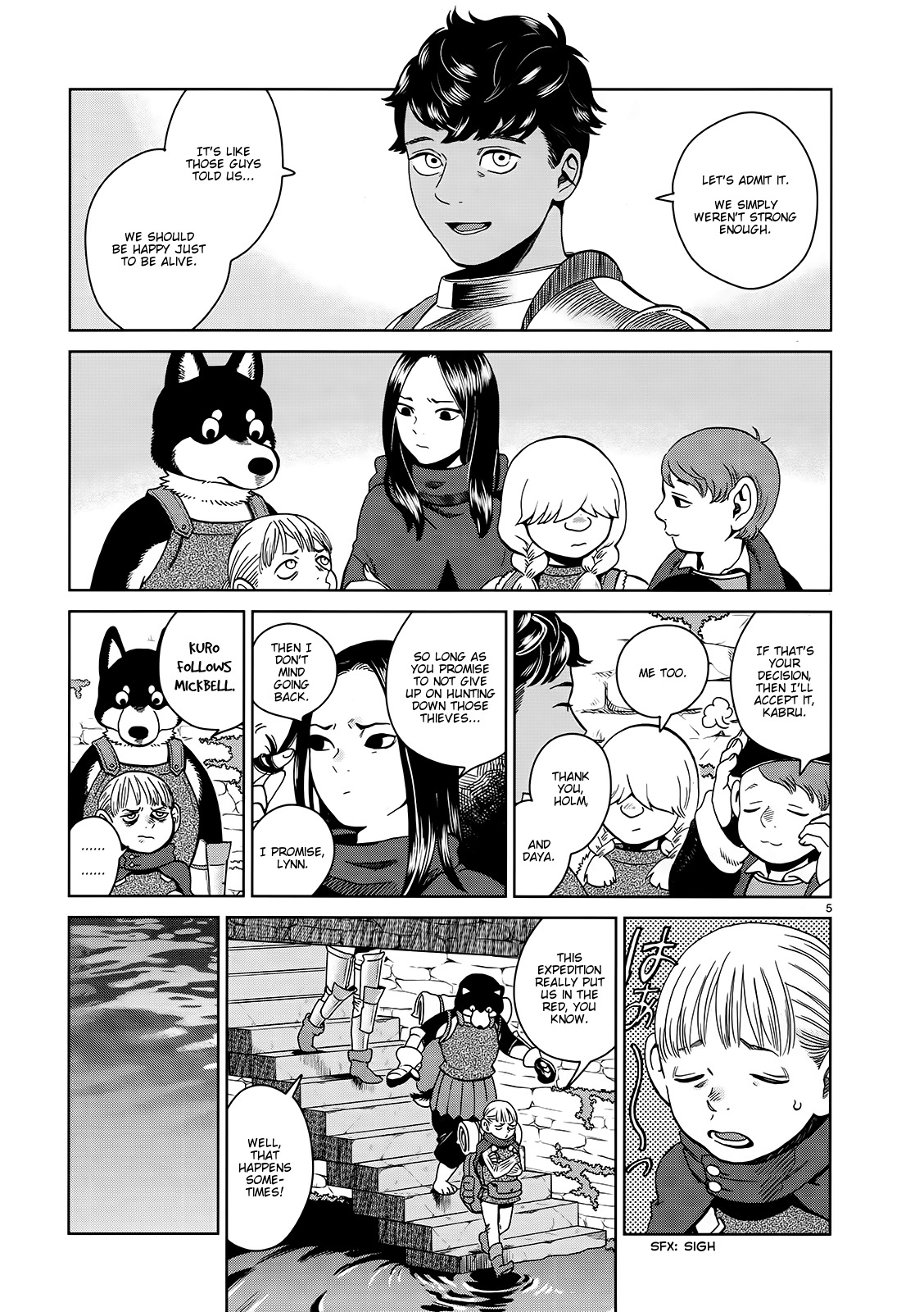 Dungeon Meshi Chapter 32 page 5 - Chapter 32: Sea Serpent (Part 1)