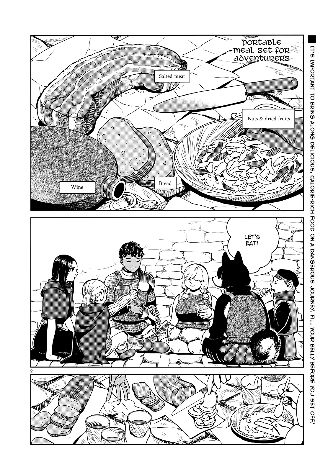 Dungeon Meshi Chapter 33 page 2 - Chapter 33: Sea Serpent (Part II)