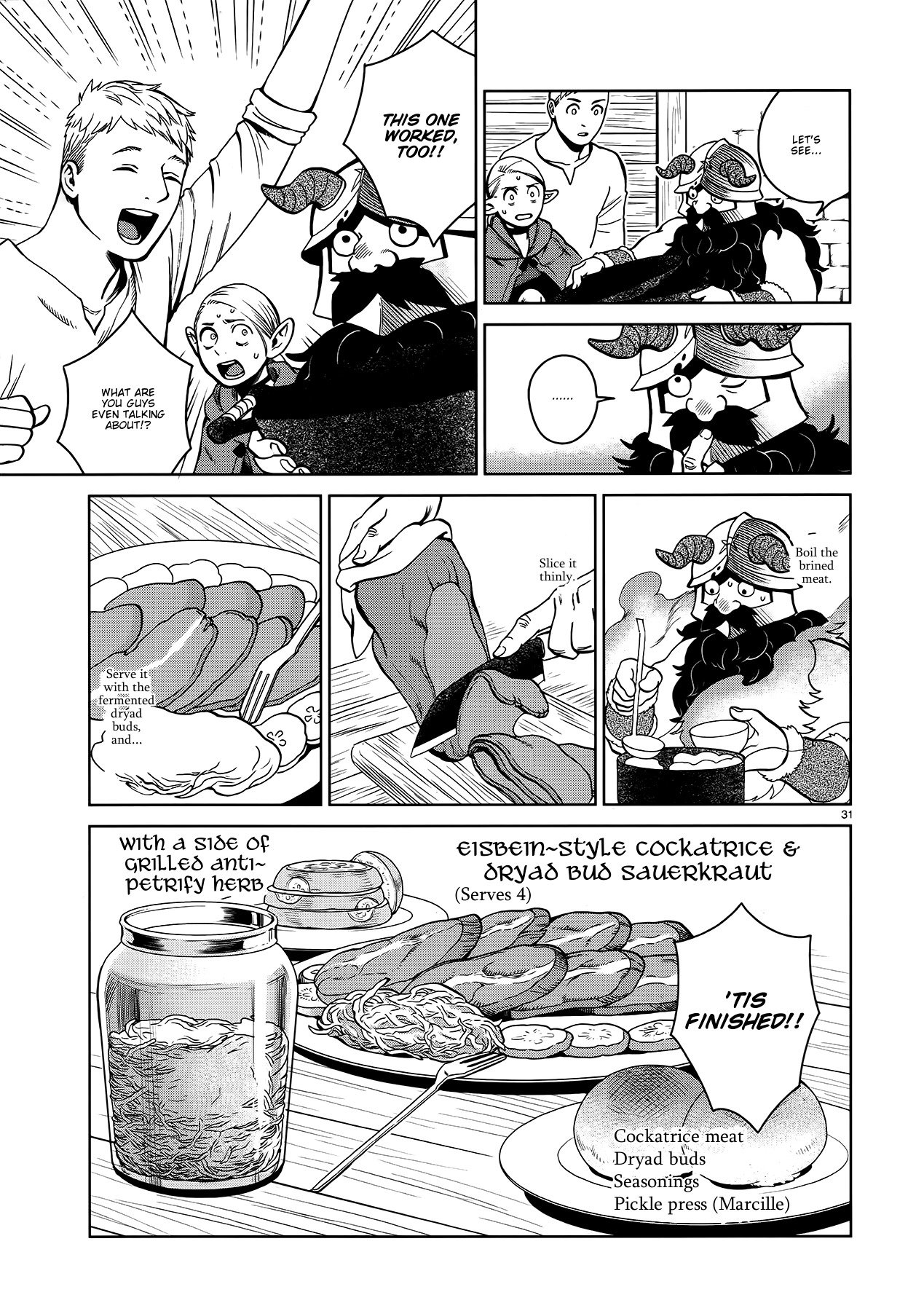 Dungeon Meshi Chapter 34 page 31 - Chapter 34: Cockatrice