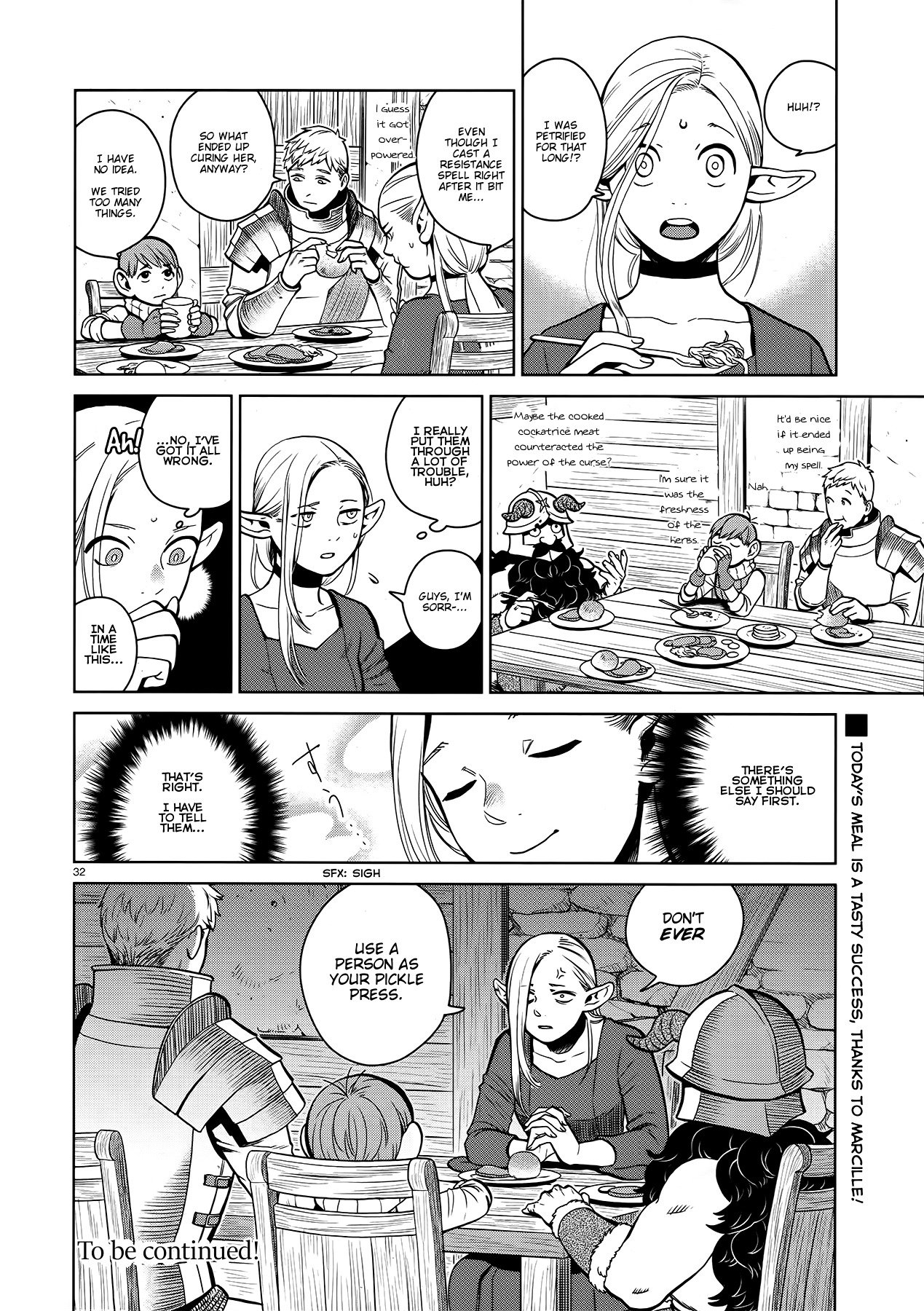 Dungeon Meshi Chapter 34 page 32 - Chapter 34: Cockatrice