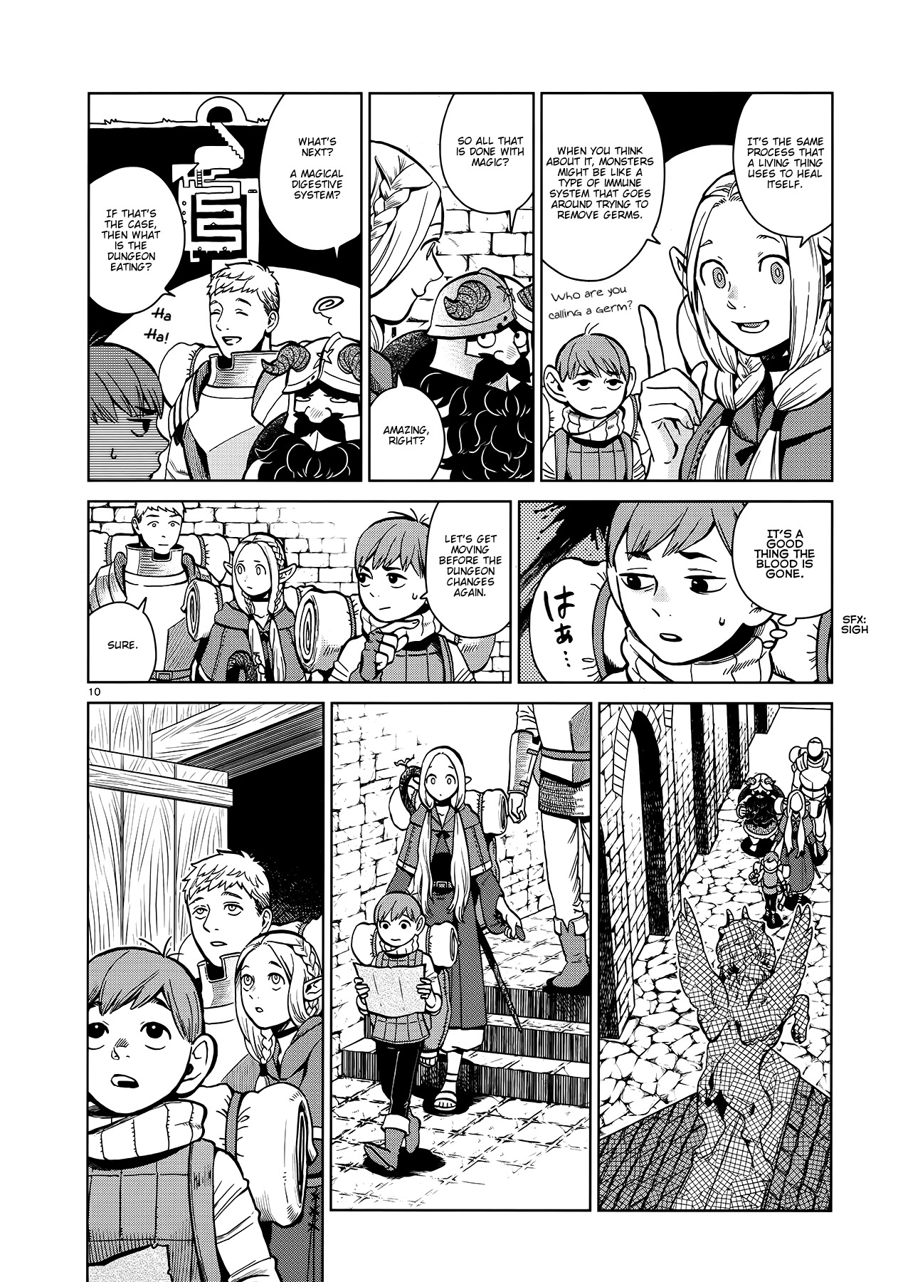 Dungeon Meshi Chapter 35 page 10 - Chapter 35: Cleaners
