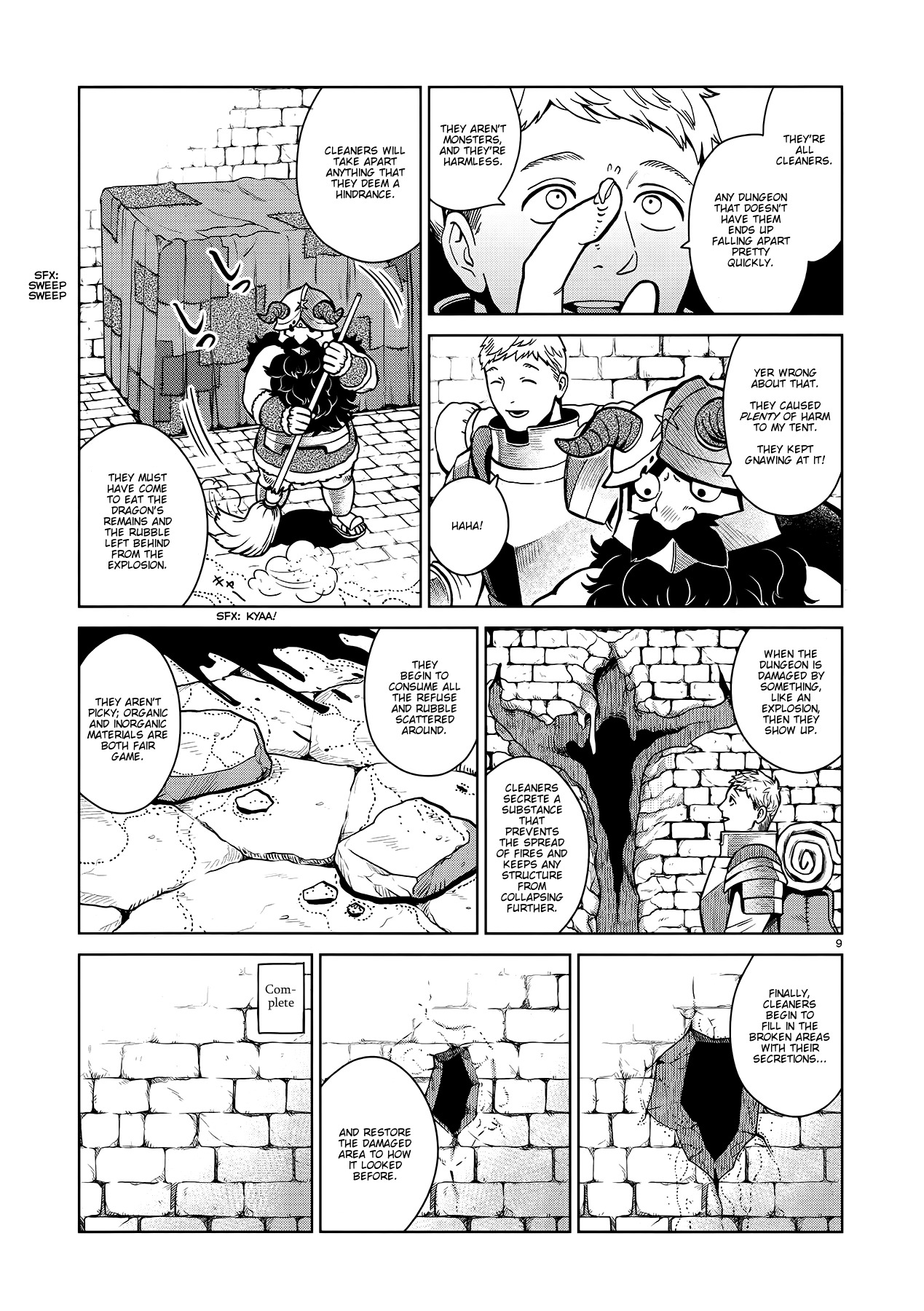 Dungeon Meshi Chapter 35 page 9 - Chapter 35: Cleaners