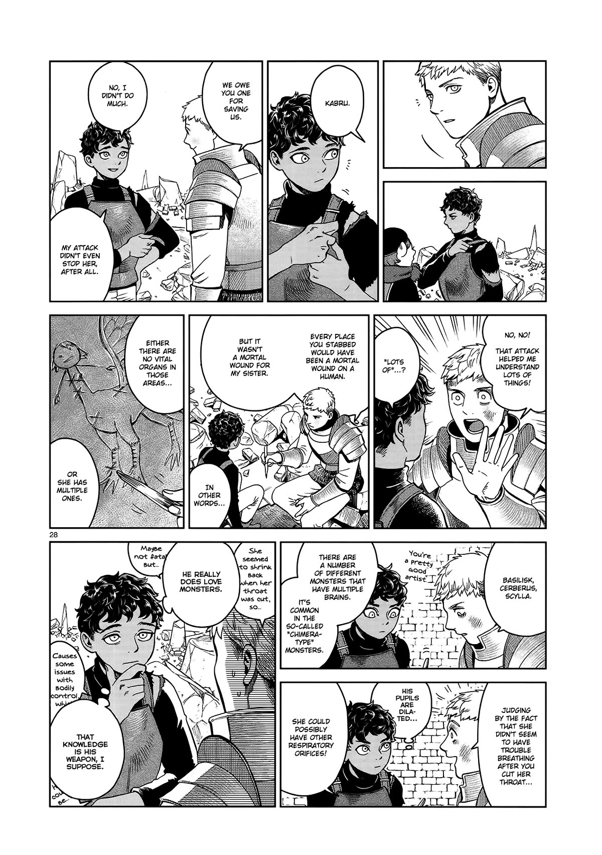 Dungeon Meshi Chapter 38 page 28 - Chapter 38: Chimera