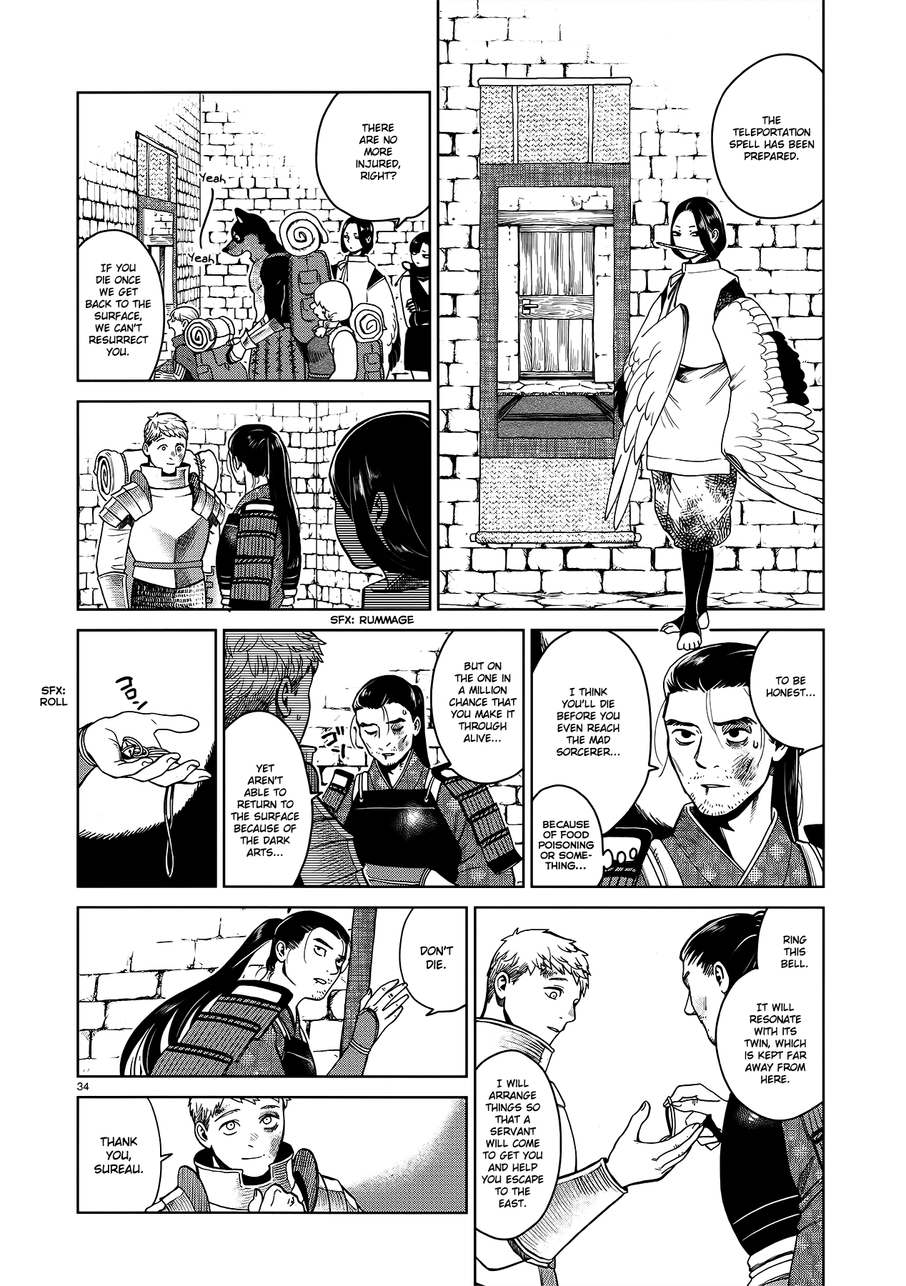 Dungeon Meshi Chapter 38 page 34 - Chapter 38: Chimera