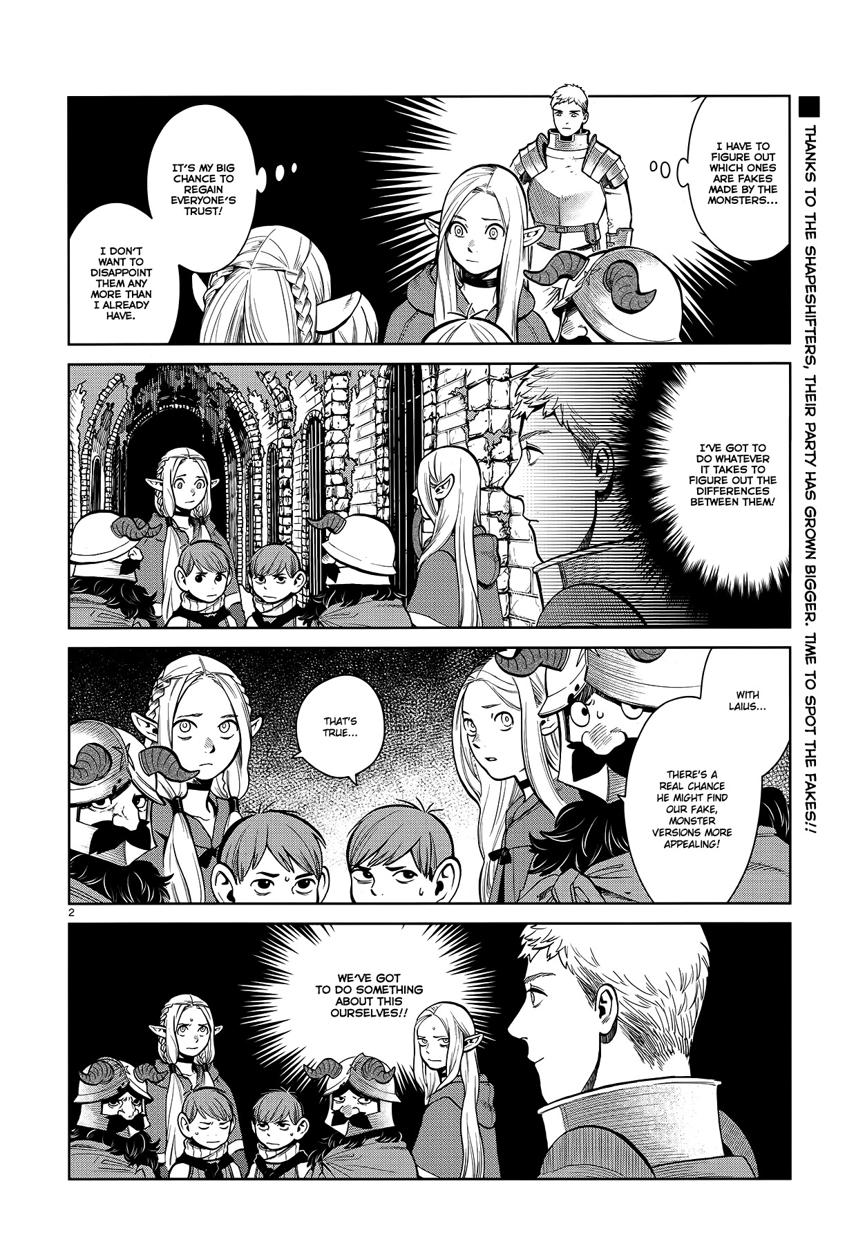 Dungeon Meshi Chapter 40 page 2 - Chapter 40: Shapeshifter (Part II)