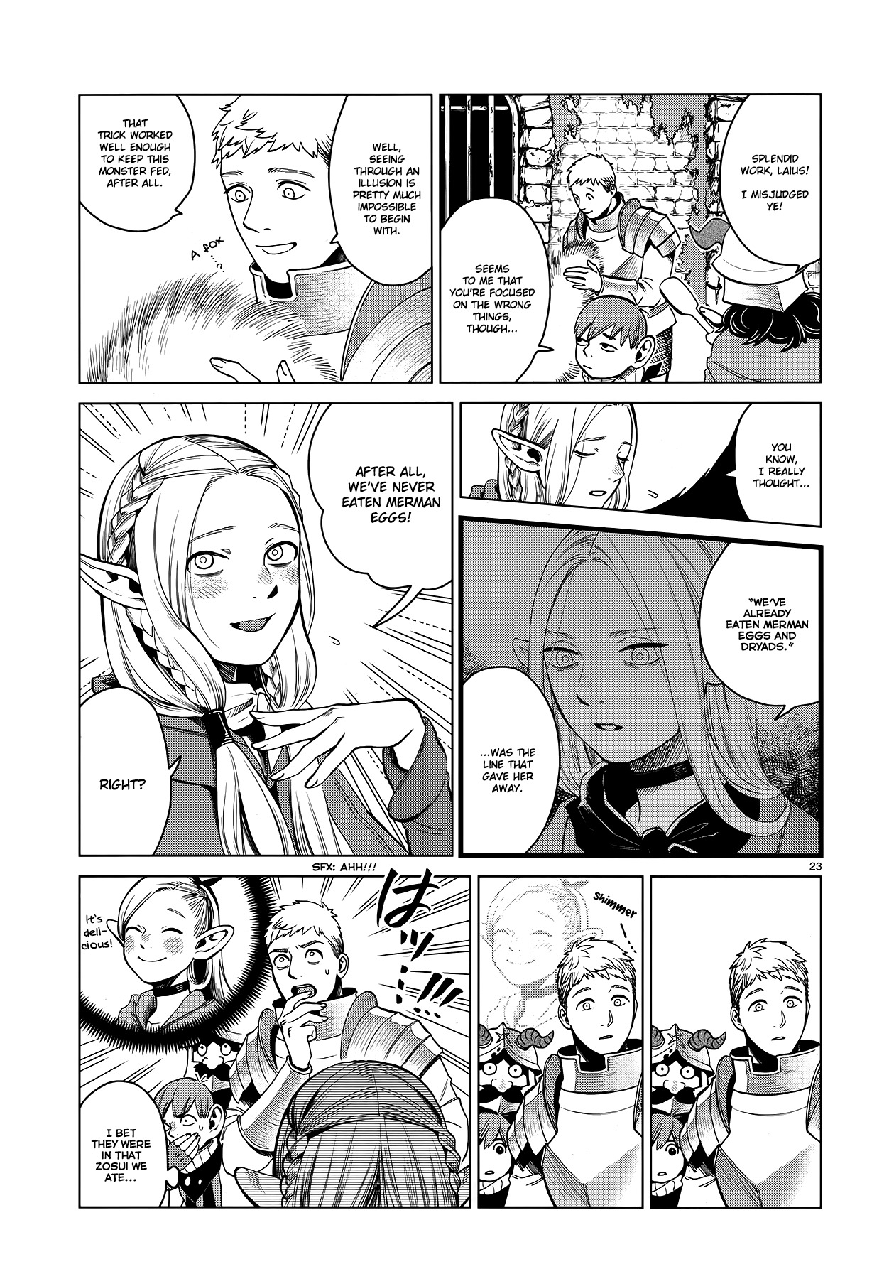 Dungeon Meshi Chapter 40 page 23 - Chapter 40: Shapeshifter (Part II)