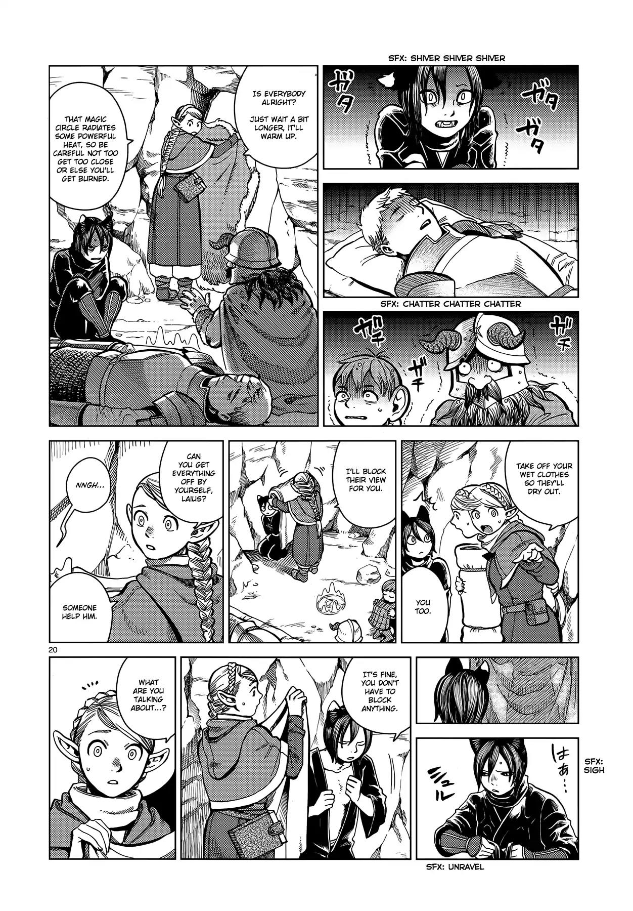 Dungeon Meshi Chapter 43 page 20 - Chapter 43: Ice Golem