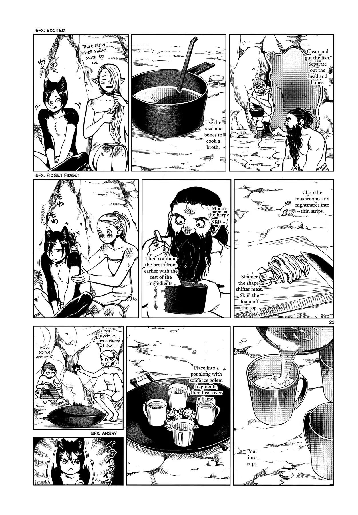 Dungeon Meshi Chapter 43 page 23 - Chapter 43: Ice Golem