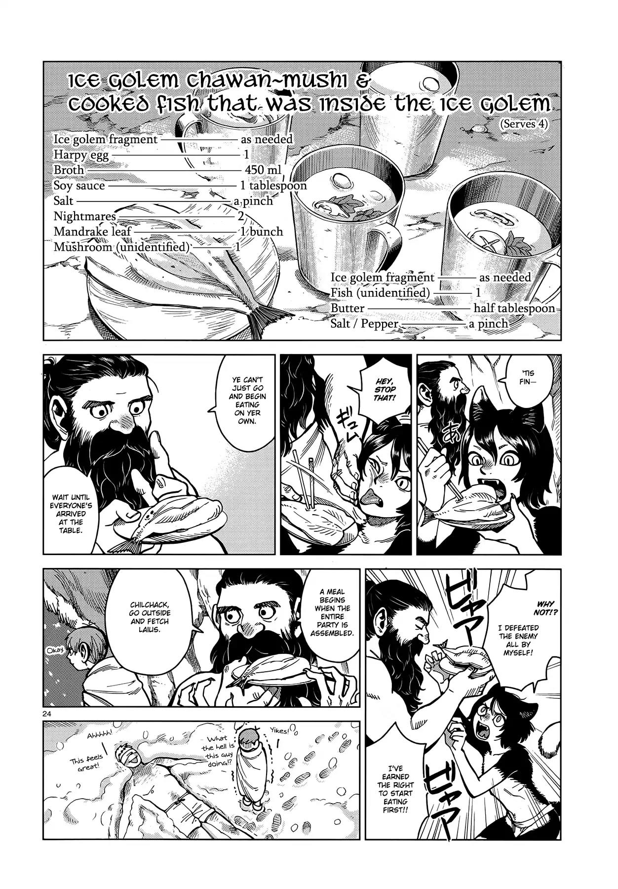 Dungeon Meshi Chapter 43 page 24 - Chapter 43: Ice Golem
