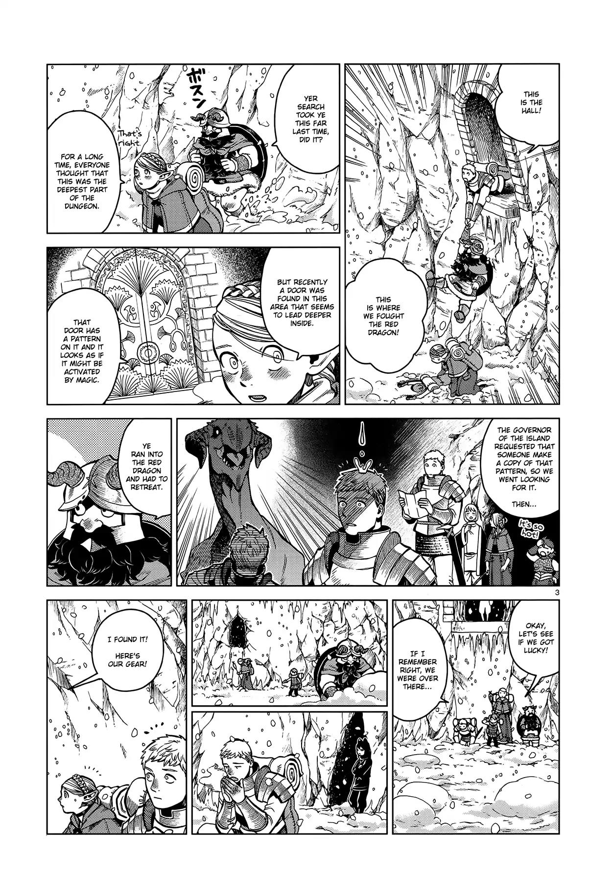 Dungeon Meshi Chapter 43 page 3 - Chapter 43: Ice Golem
