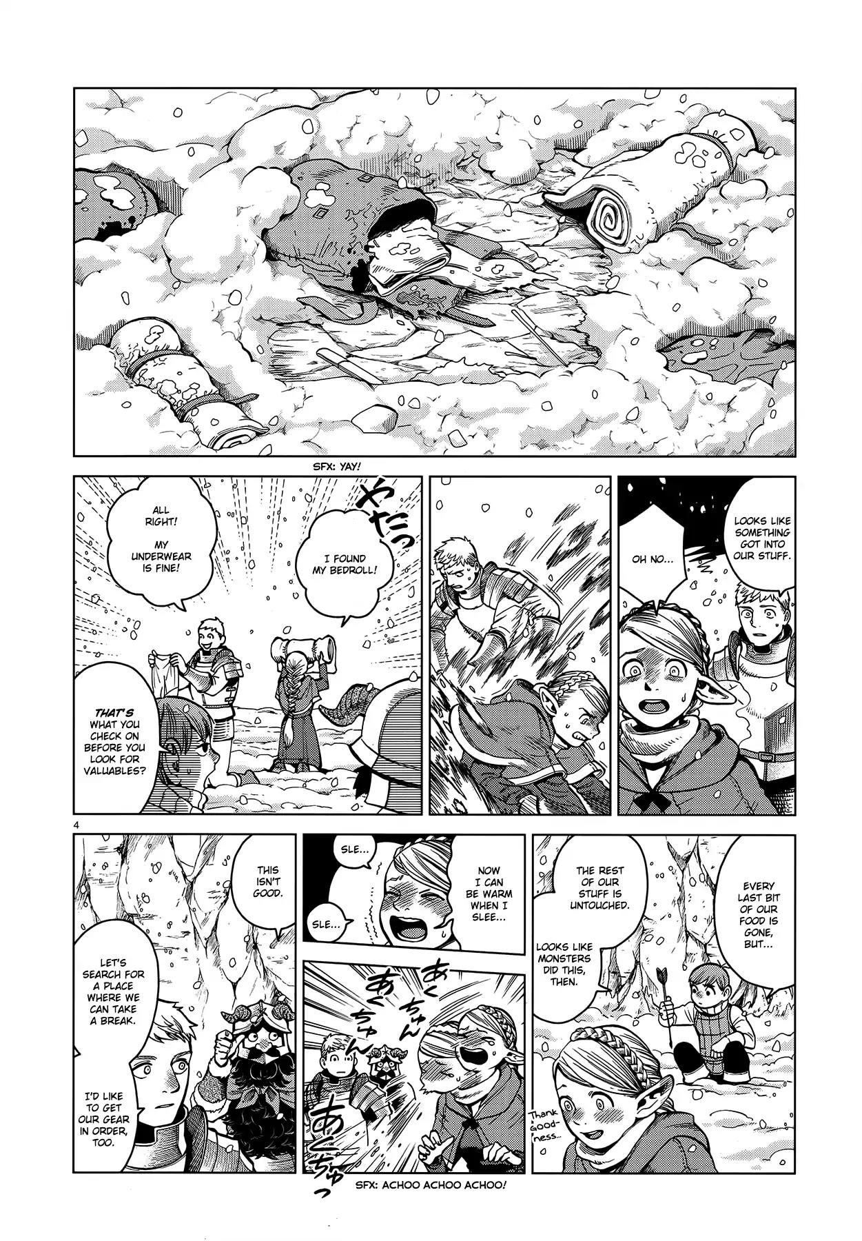 Dungeon Meshi Chapter 43 page 4 - Chapter 43: Ice Golem