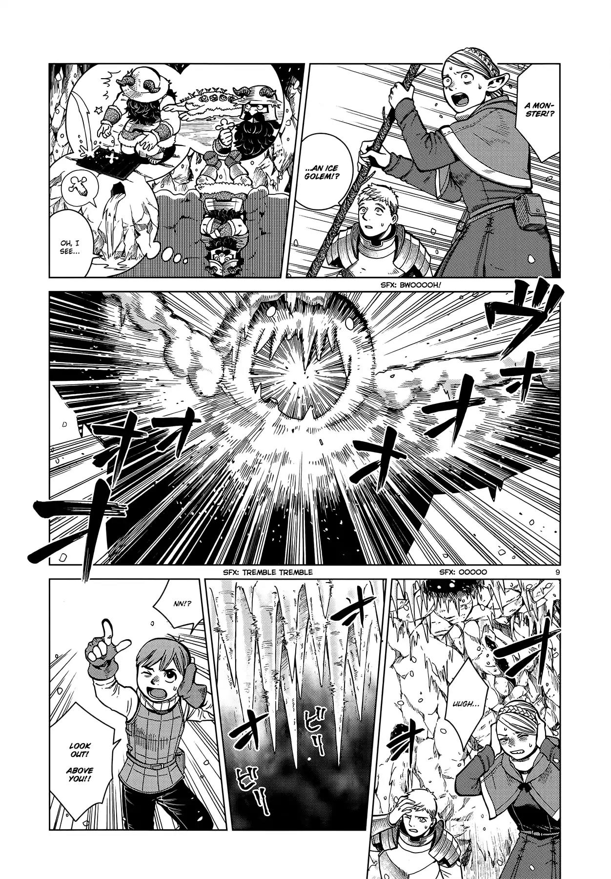 Dungeon Meshi Chapter 43 page 9 - Chapter 43: Ice Golem