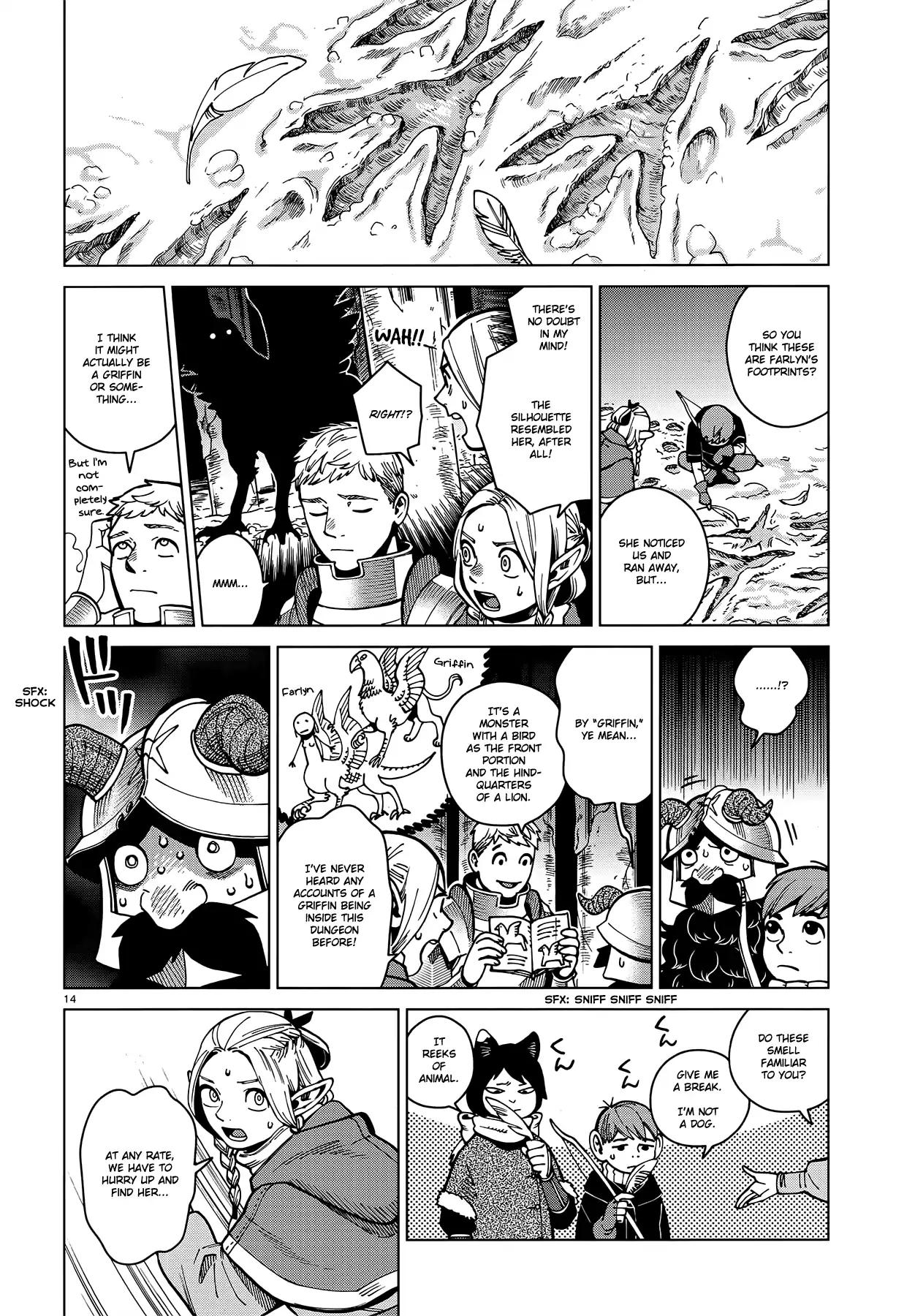 Dungeon Meshi Chapter 47 page 14 - Chapter 47: Griffin