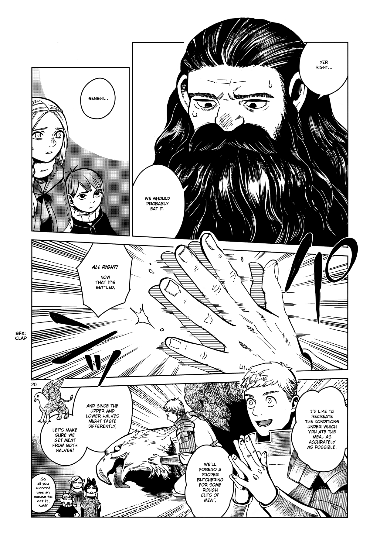 Dungeon Meshi Chapter 49 page 20 - Chapter 49: Griffin Soup