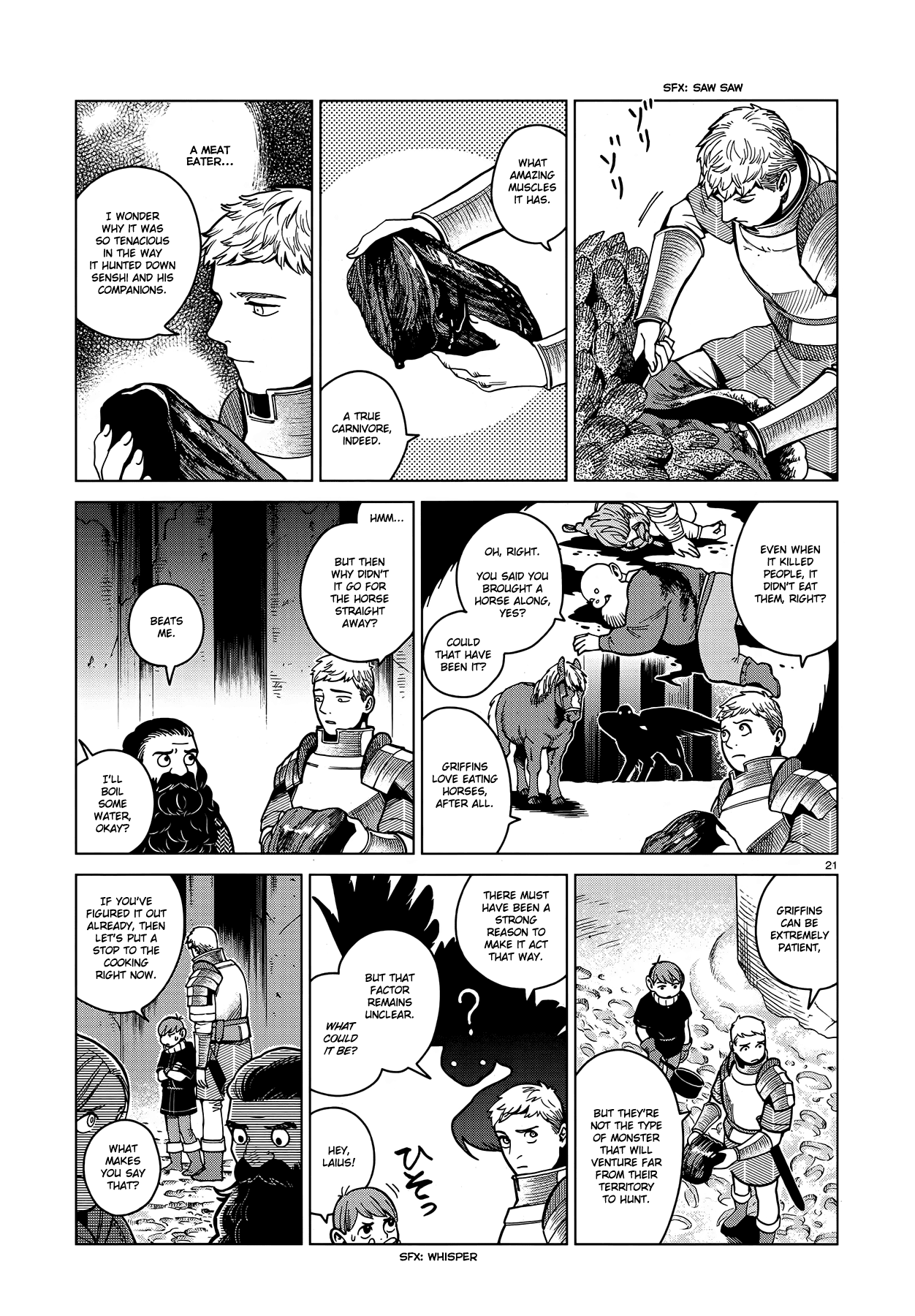 Dungeon Meshi Chapter 49 page 21 - Chapter 49: Griffin Soup