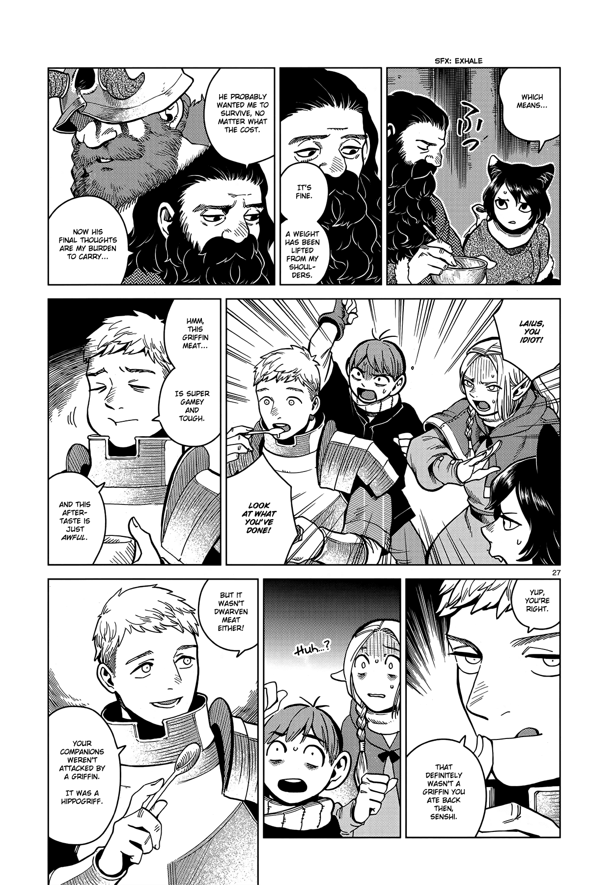 Dungeon Meshi Chapter 49 page 27 - Chapter 49: Griffin Soup