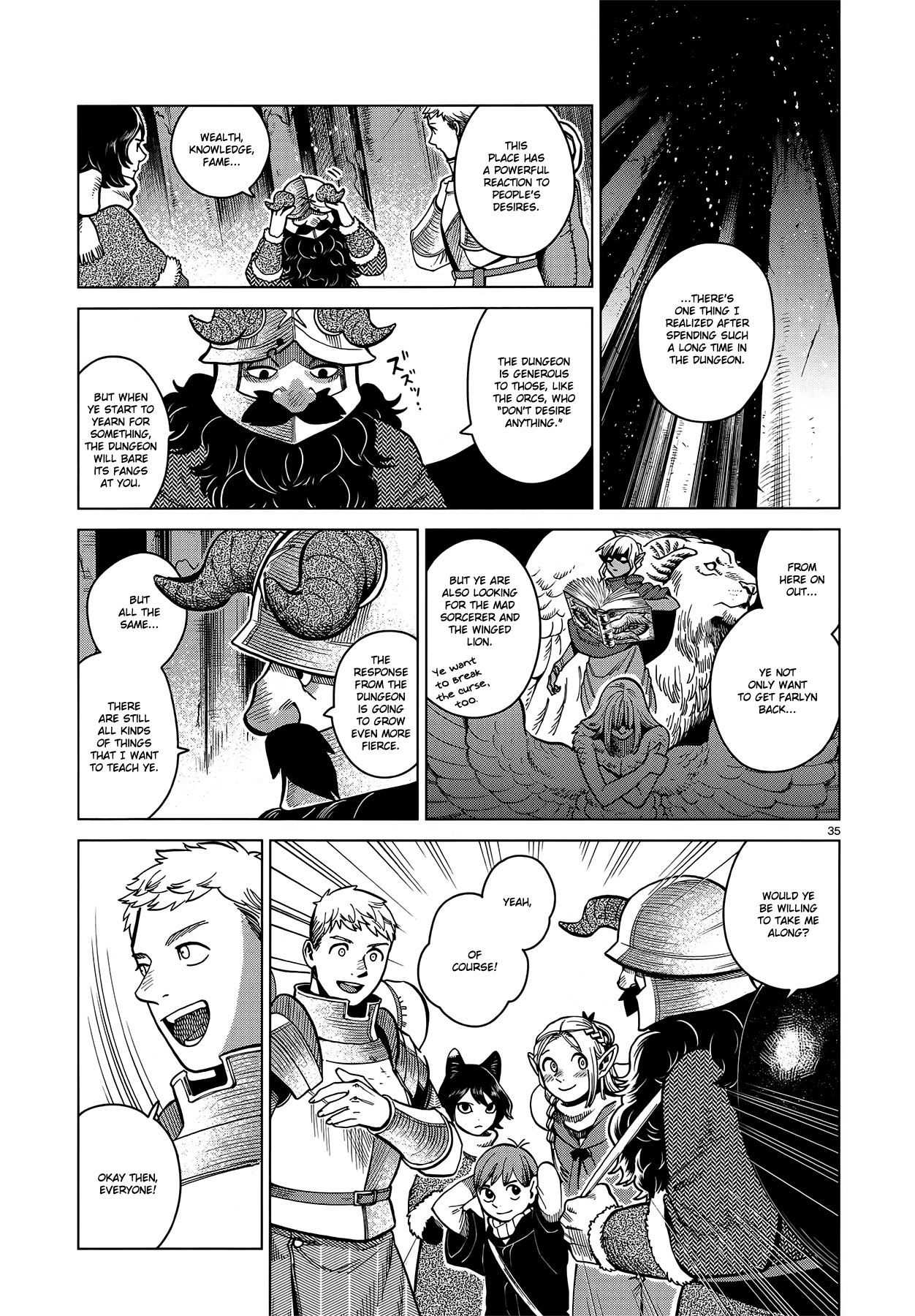 Dungeon Meshi Chapter 49 page 35 - Chapter 49: Griffin Soup