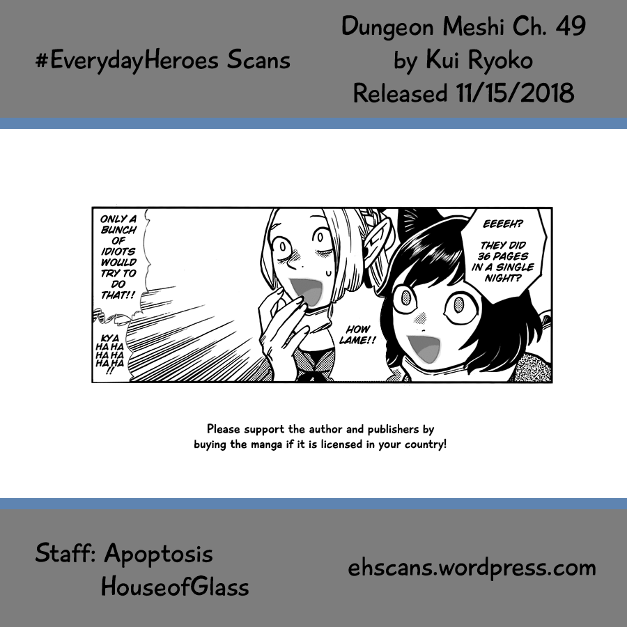 Dungeon Meshi Chapter 49 page 37 - Chapter 49: Griffin Soup