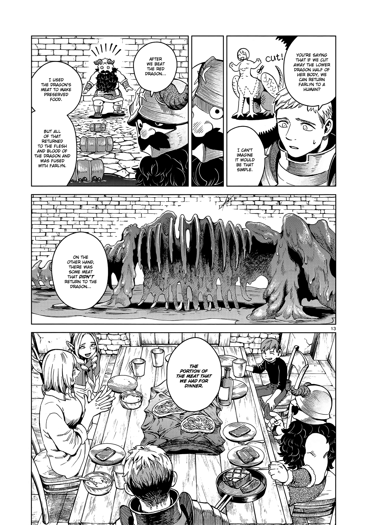 Dungeon Meshi Chapter 52 page 13 - Chapter 52: Bacon and Eggs
