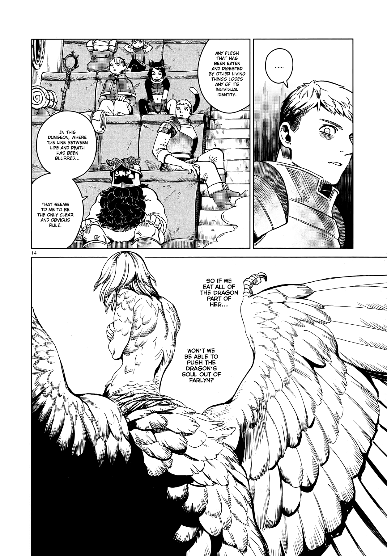 Dungeon Meshi Chapter 52 page 14 - Chapter 52: Bacon and Eggs