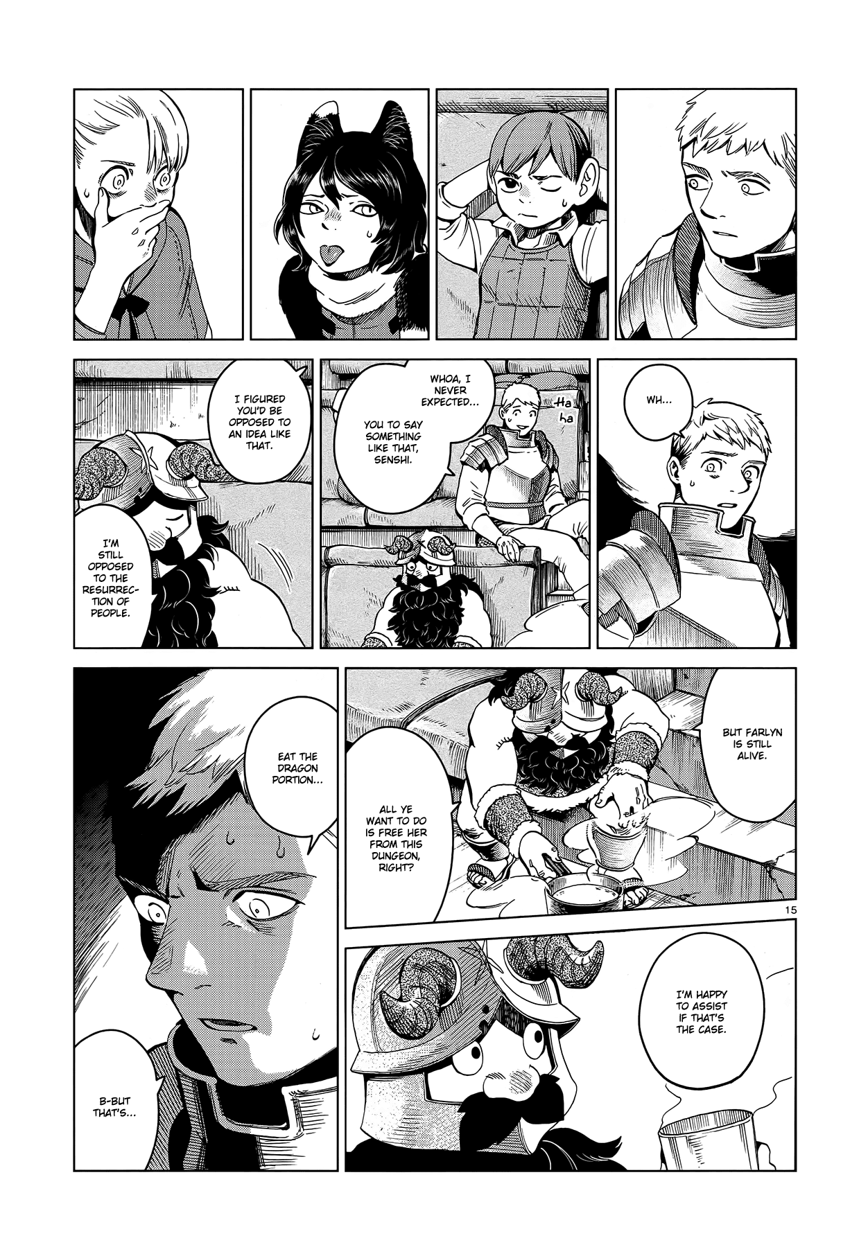 Dungeon Meshi Chapter 52 page 15 - Chapter 52: Bacon and Eggs