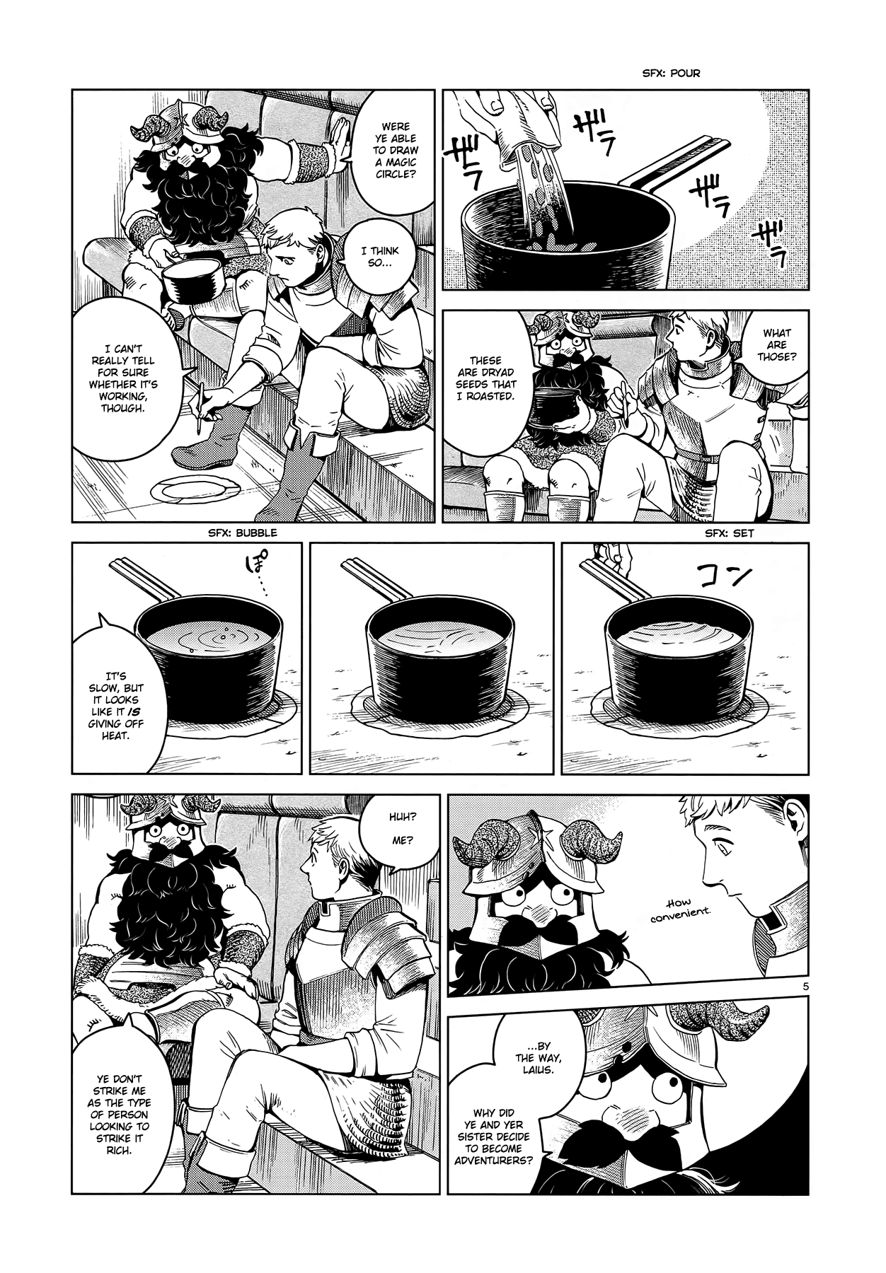Dungeon Meshi Chapter 52 page 5 - Chapter 52: Bacon and Eggs