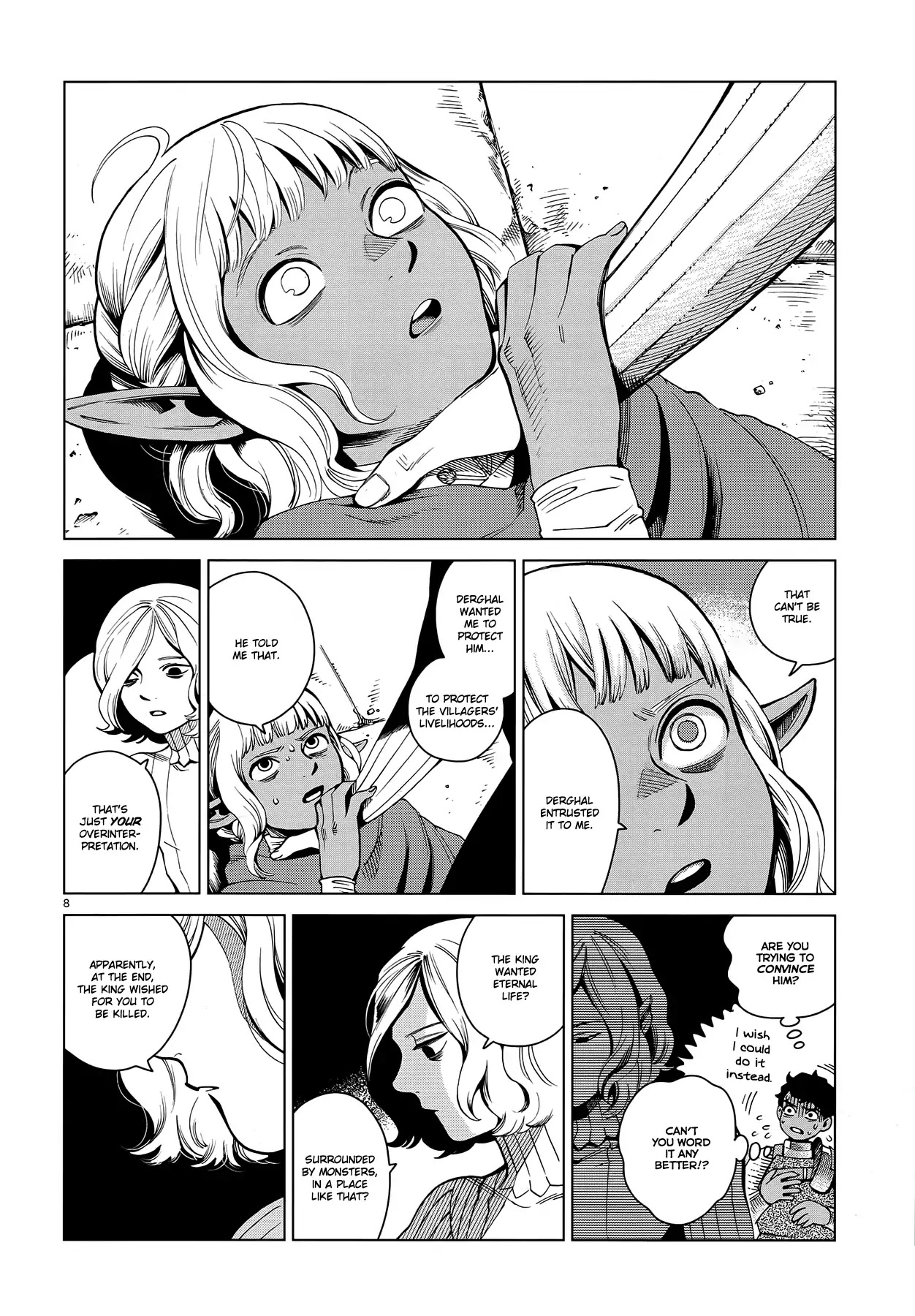 Dungeon Meshi Chapter 55 page 8 - Chapter 55: On the 1st Level, Part III