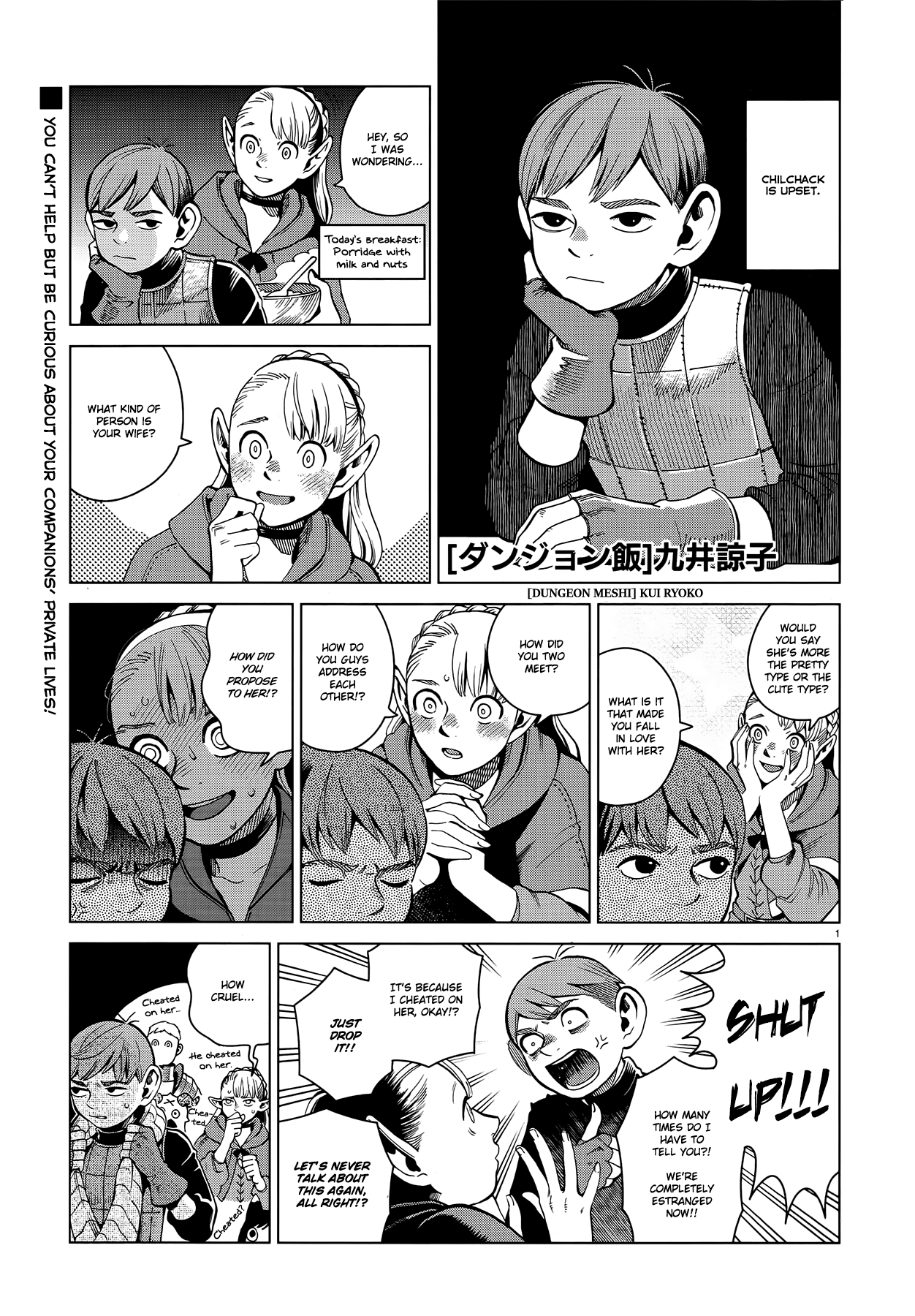 Dungeon Meshi Chapter 56 page 1 - Chapter 56: Bicorn