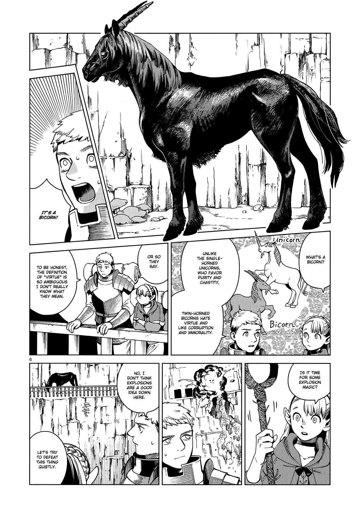 Dungeon Meshi Chapter 56 page 6 - Chapter 56: Bicorn