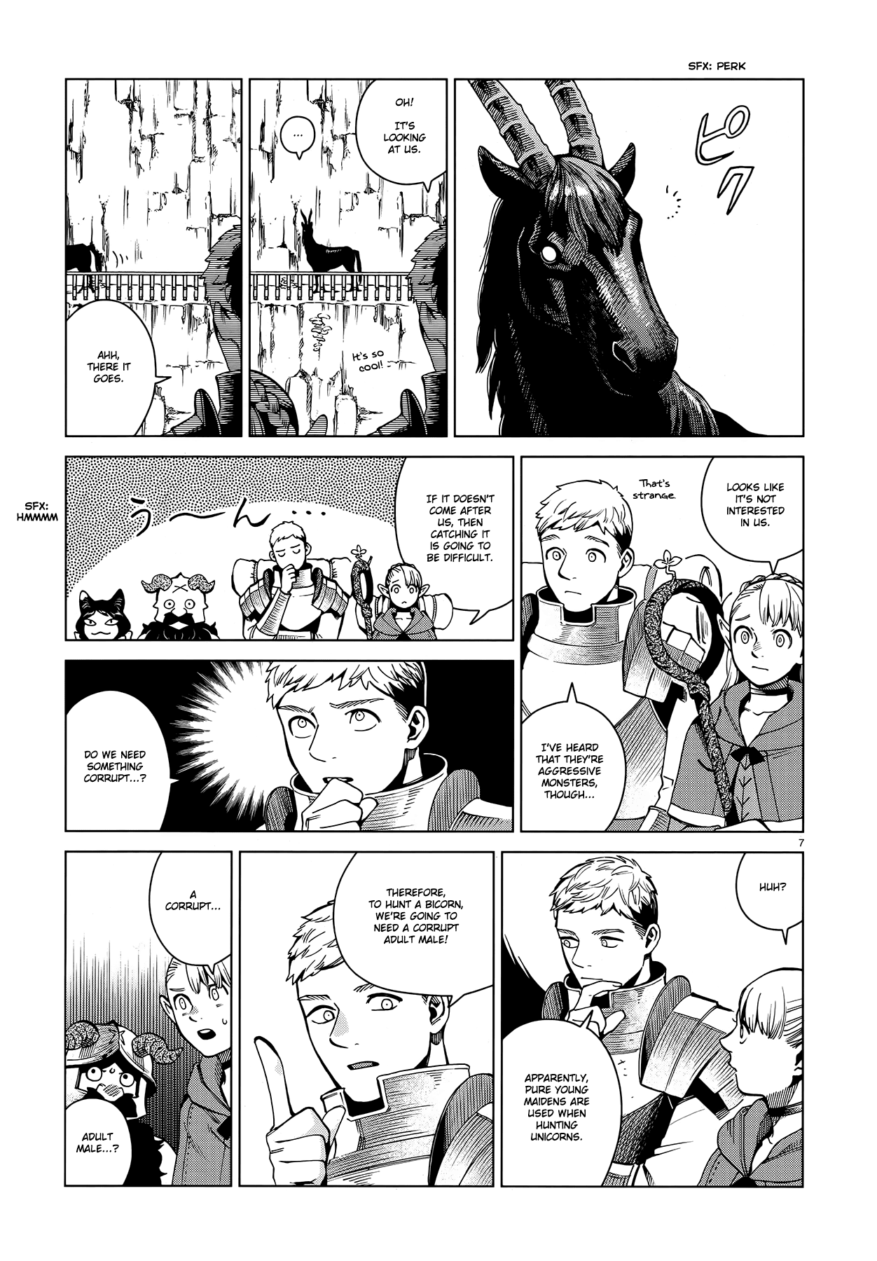 Dungeon Meshi Chapter 56 page 7 - Chapter 56: Bicorn