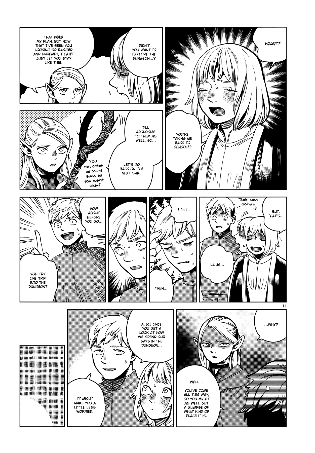 Dungeon Meshi Chapter 57 page 11 - Chapter 57: Stewed Head