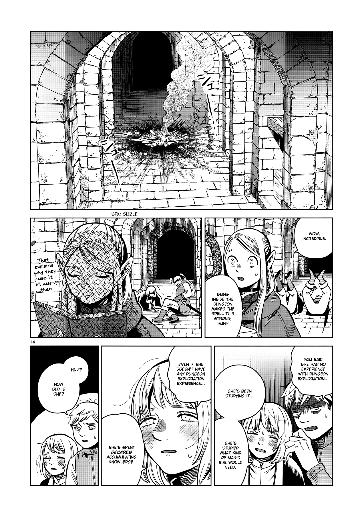 Dungeon Meshi Chapter 57 page 14 - Chapter 57: Stewed Head