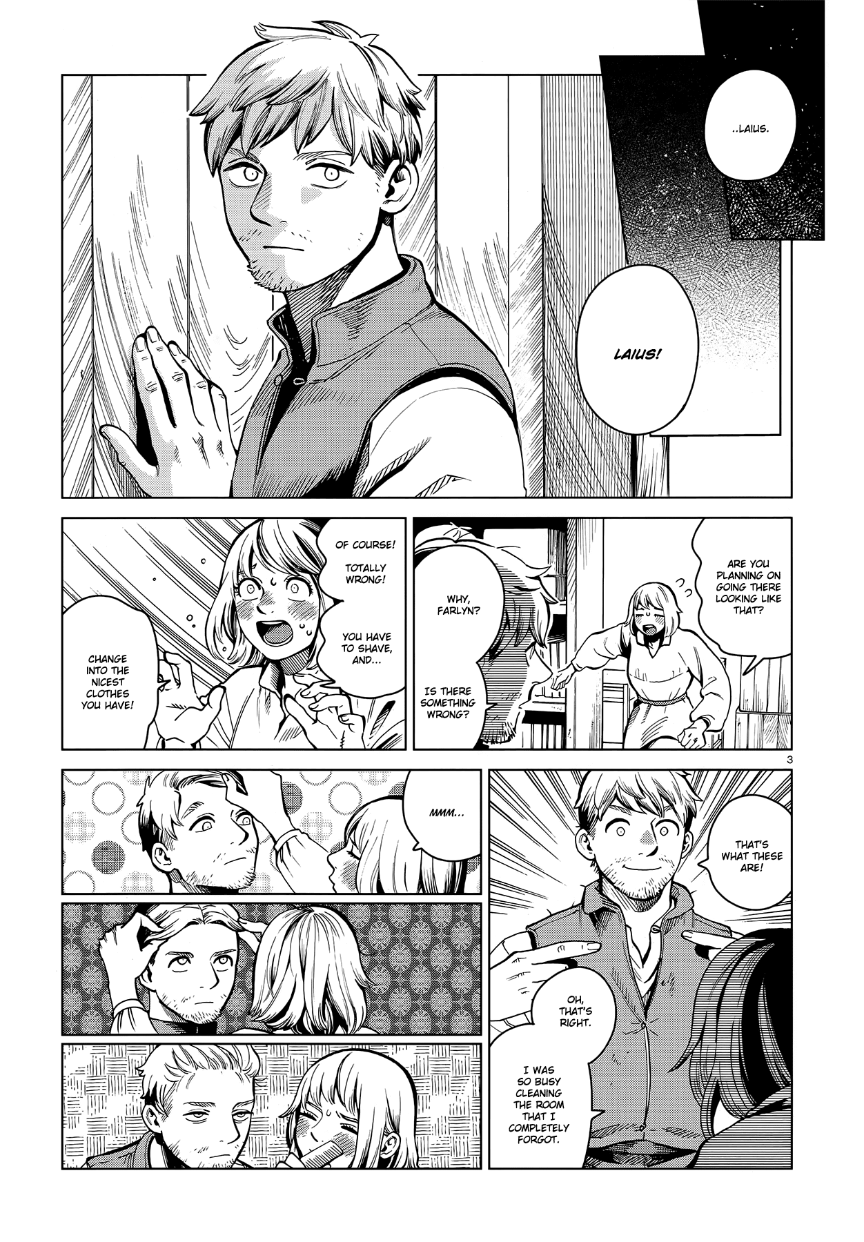 Dungeon Meshi Chapter 57 page 3 - Chapter 57: Stewed Head