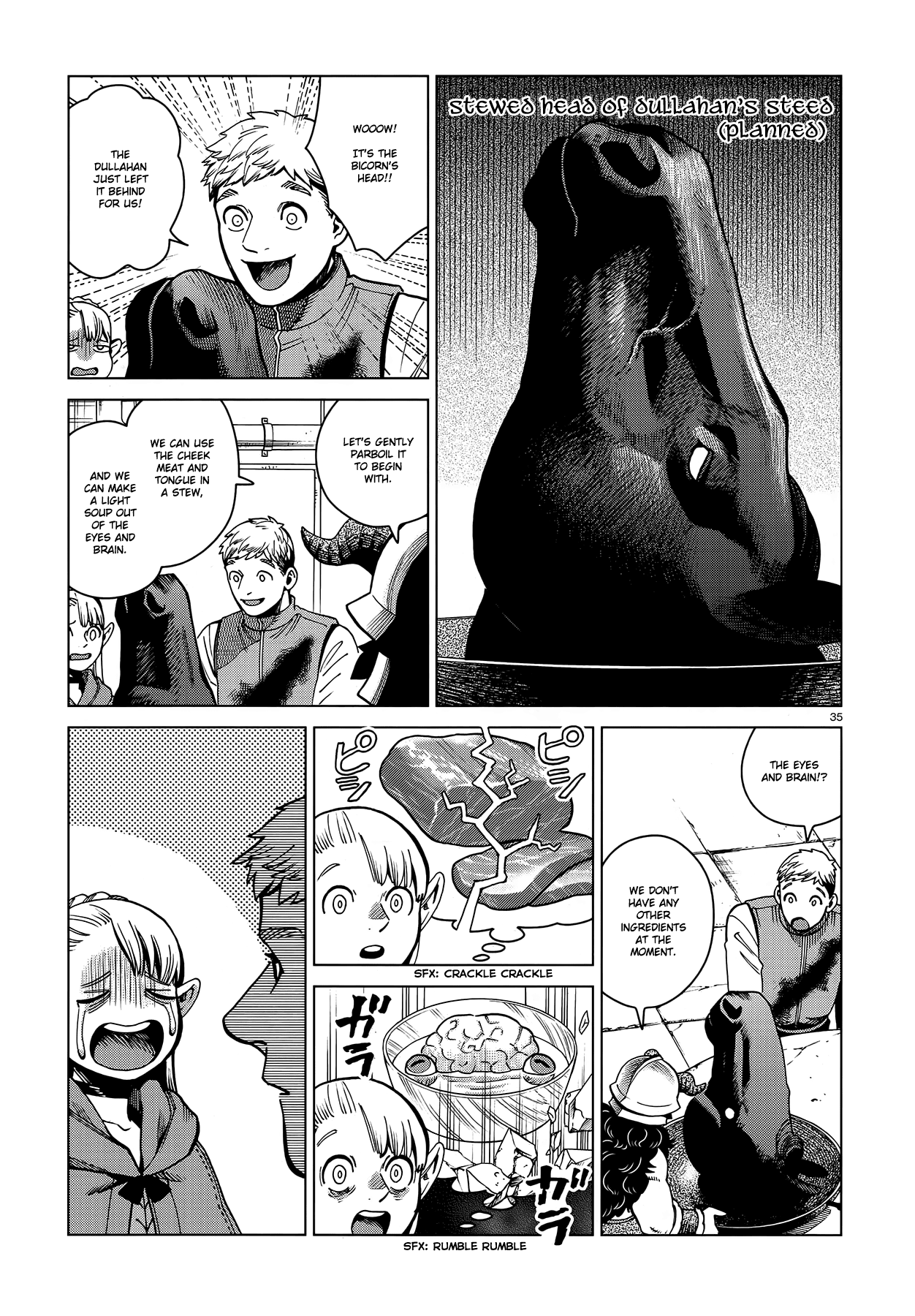 Dungeon Meshi Chapter 57 page 35 - Chapter 57: Stewed Head