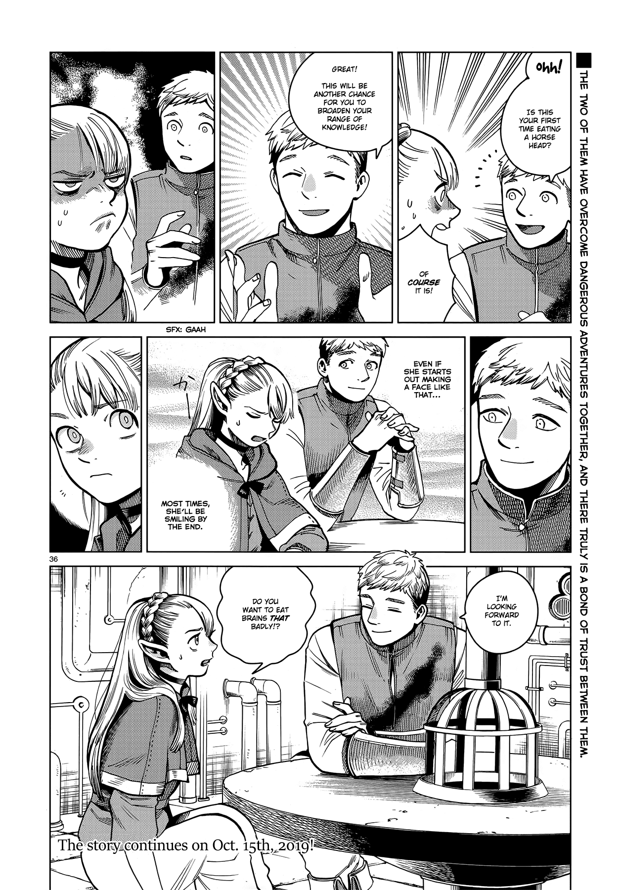 Dungeon Meshi Chapter 57 page 36 - Chapter 57: Stewed Head
