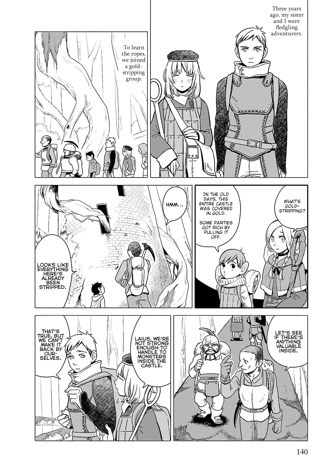 Dungeon Meshi Chapter 6 page 4 - Chapter 6: Living Armor (Part I)