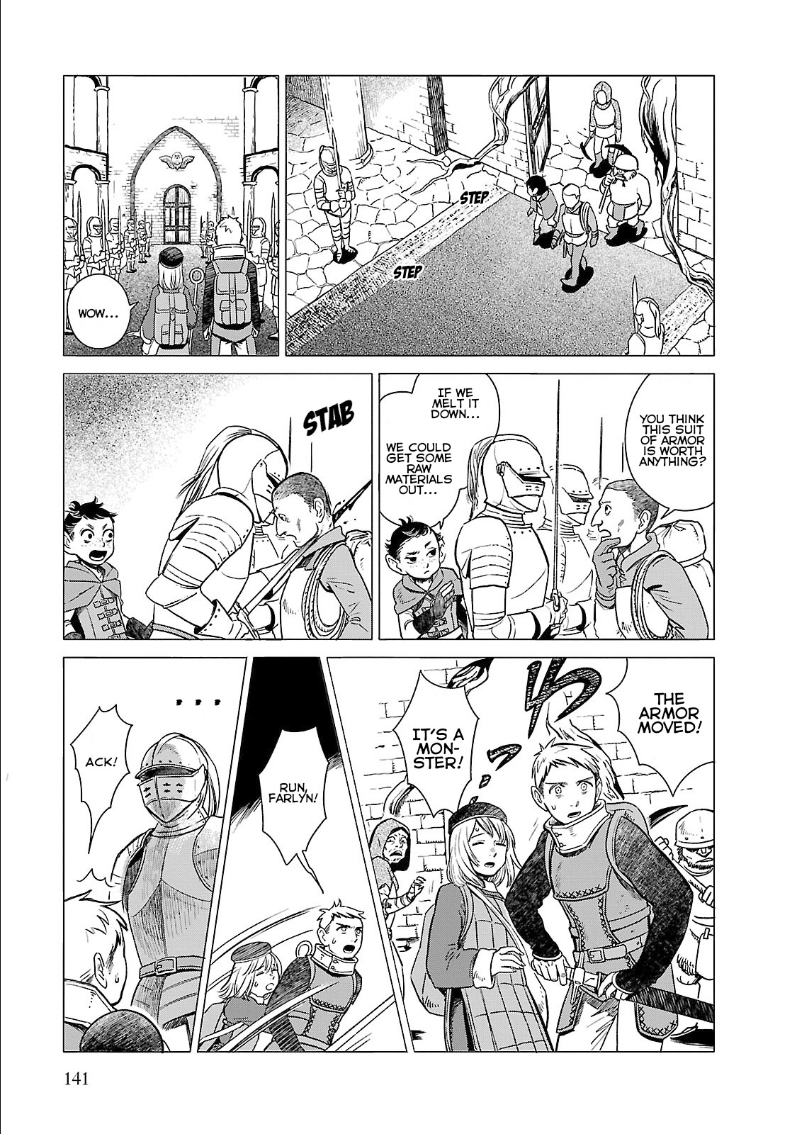 Dungeon Meshi Chapter 6 page 5 - Chapter 6: Living Armor (Part I)